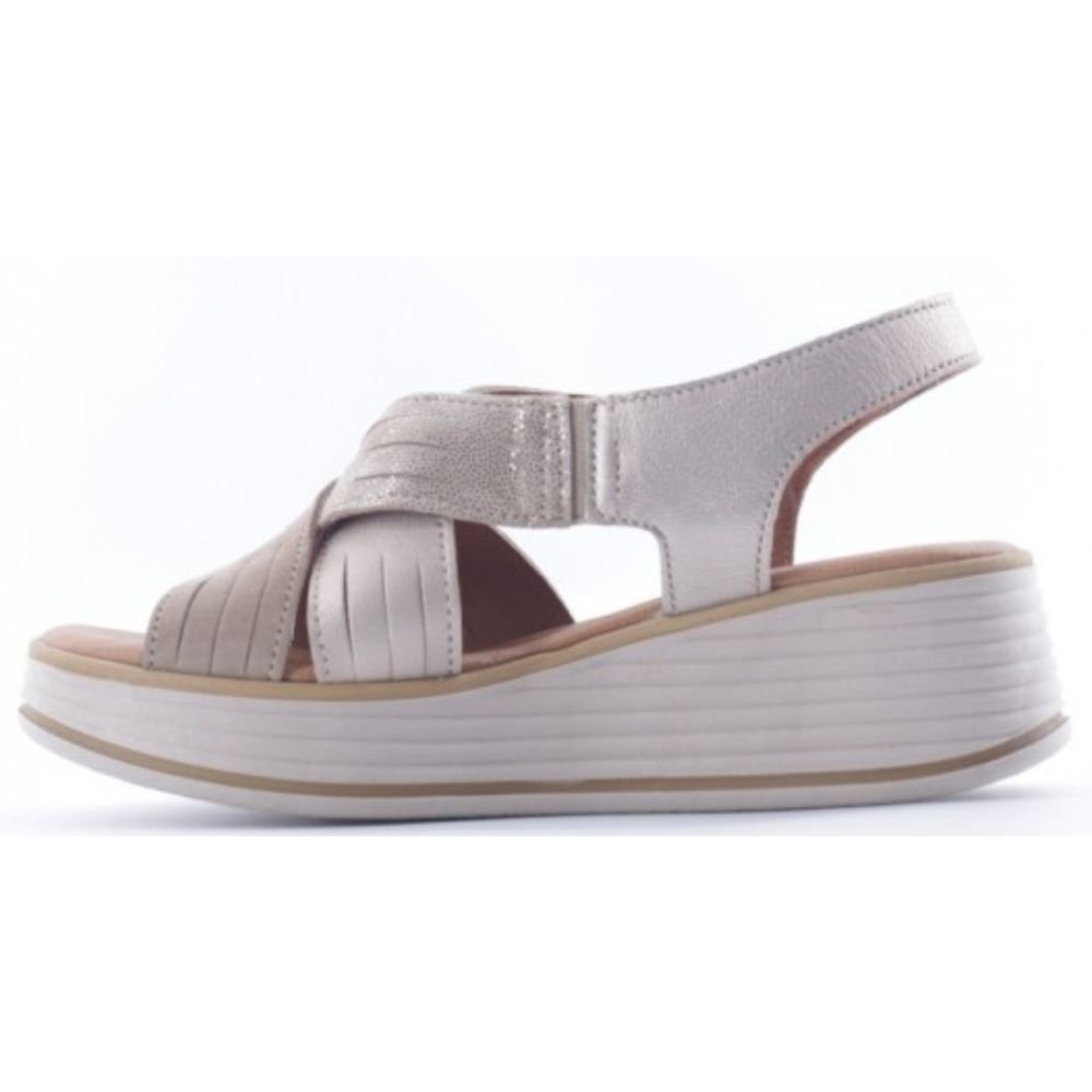 Valleverde Sandali con Zeppa da Donna – Beige