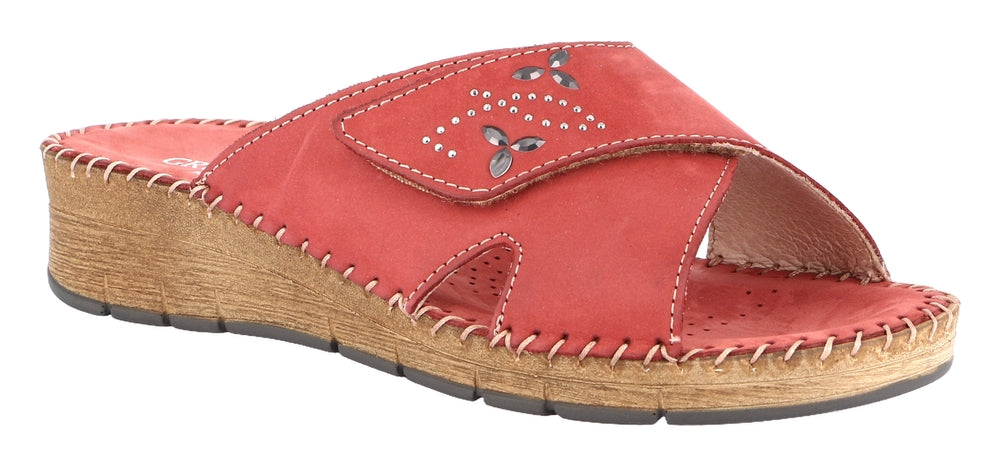 Grunland Ciabatte con Zeppa Ci da Donna – Beige