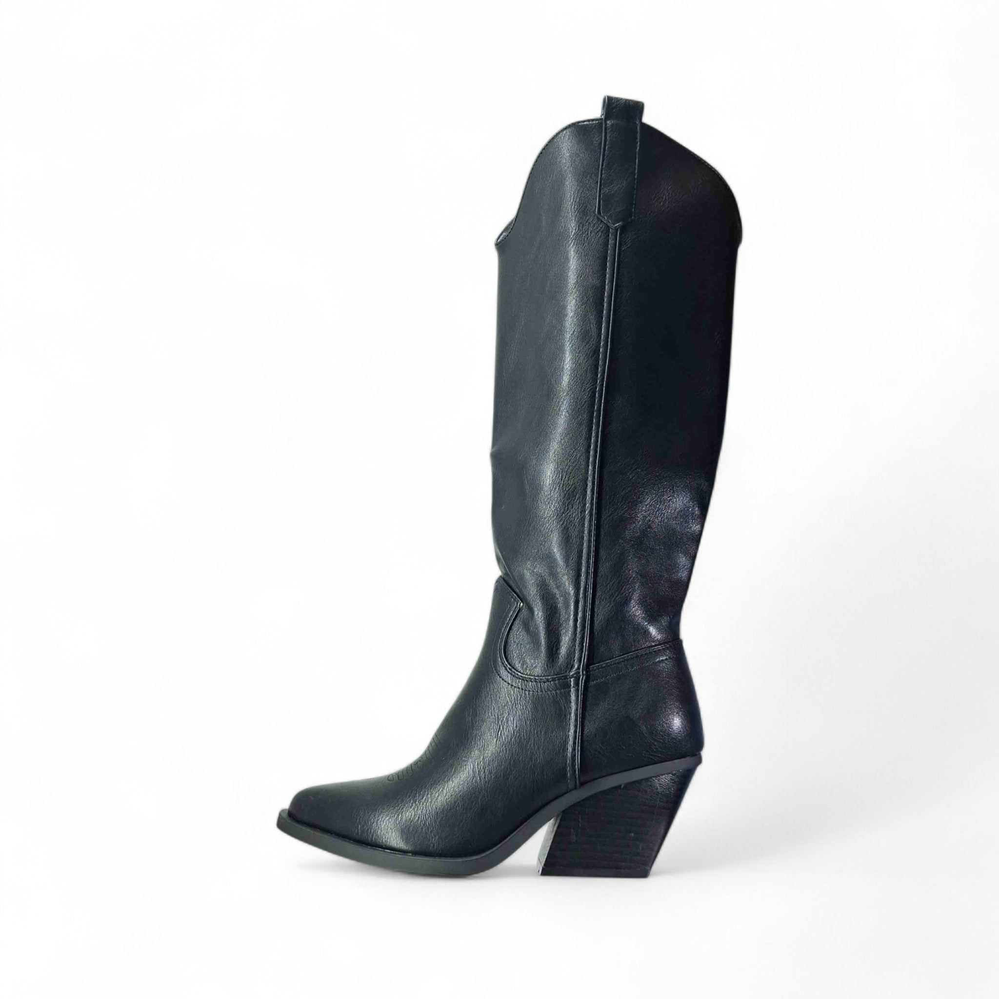 In Scarpa Texano Stivali Texani da Donna – Nero - LY80-4