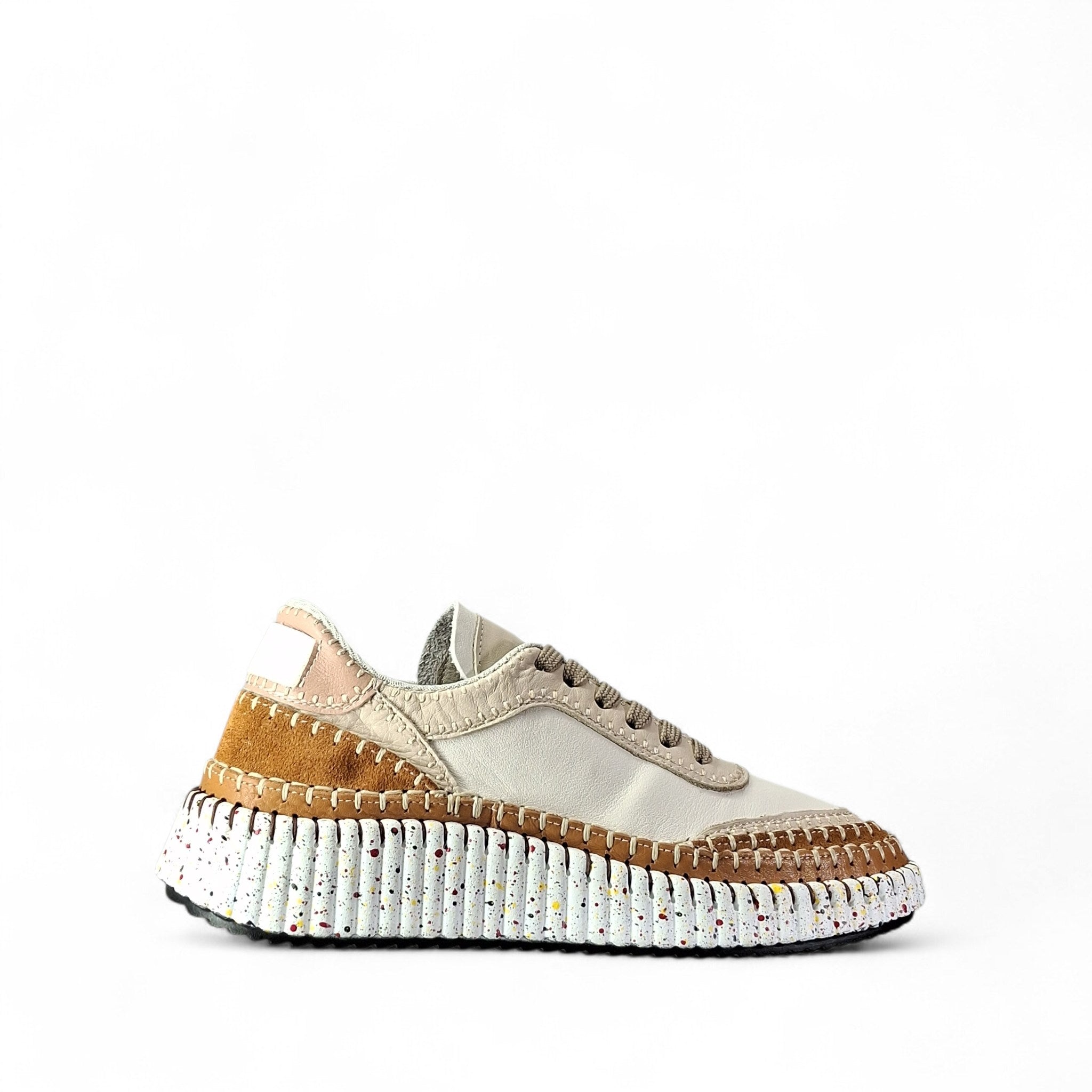 Hello Comfort Speck Sneakers Basse da Donna – Sabbia - 6000-SABBIA