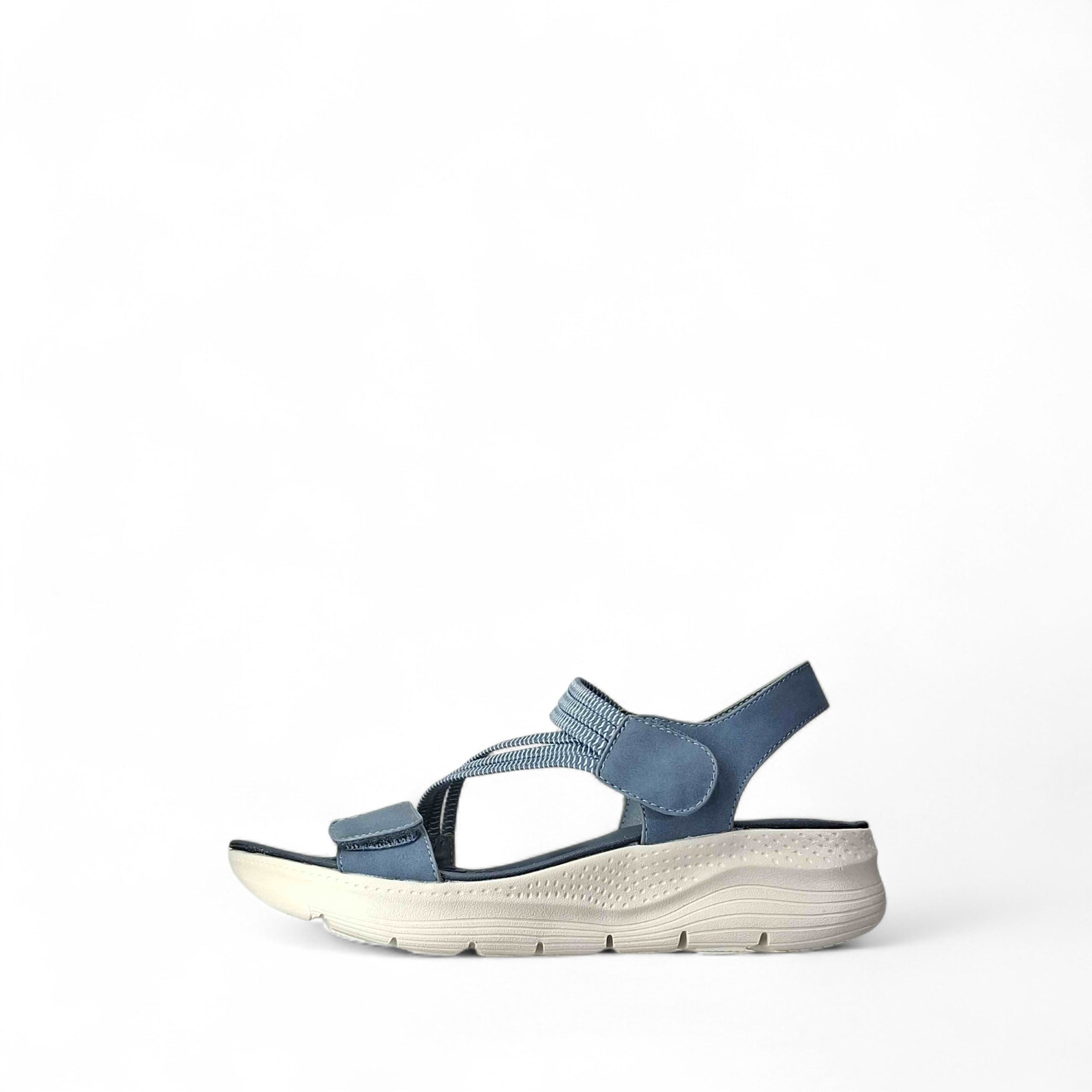 Kammi Virgi Sandali con Zeppa da Donna – Denim - LAVINIA_01