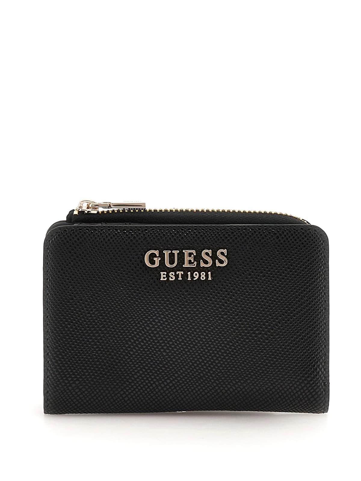 Guess Porta Carte Laurel Slg Zip Card Case da Donna – Nero
