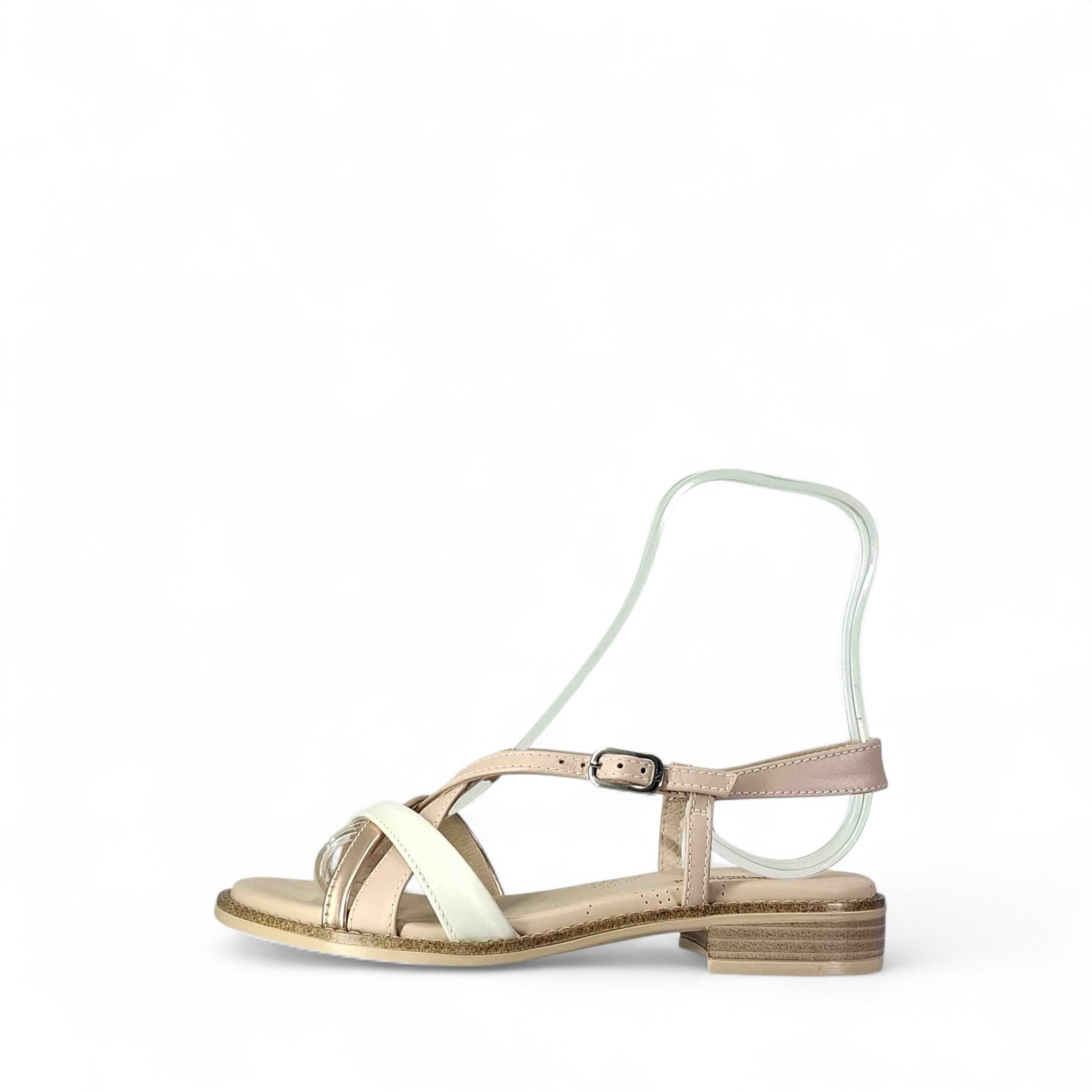 Nero Giardini Greta Sandali Bassi da Donna – Osso - E615890 D 713