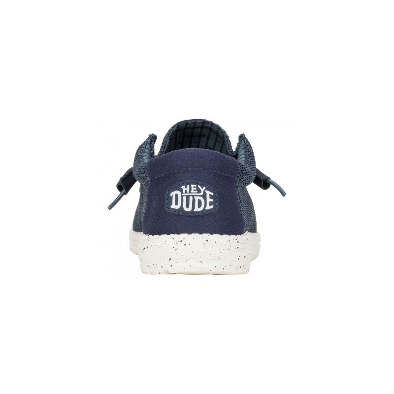 Dude Wally Stretch Sox Scarpe Basse Senza Stringhe da Uomo – Navy - 41898 NAVY