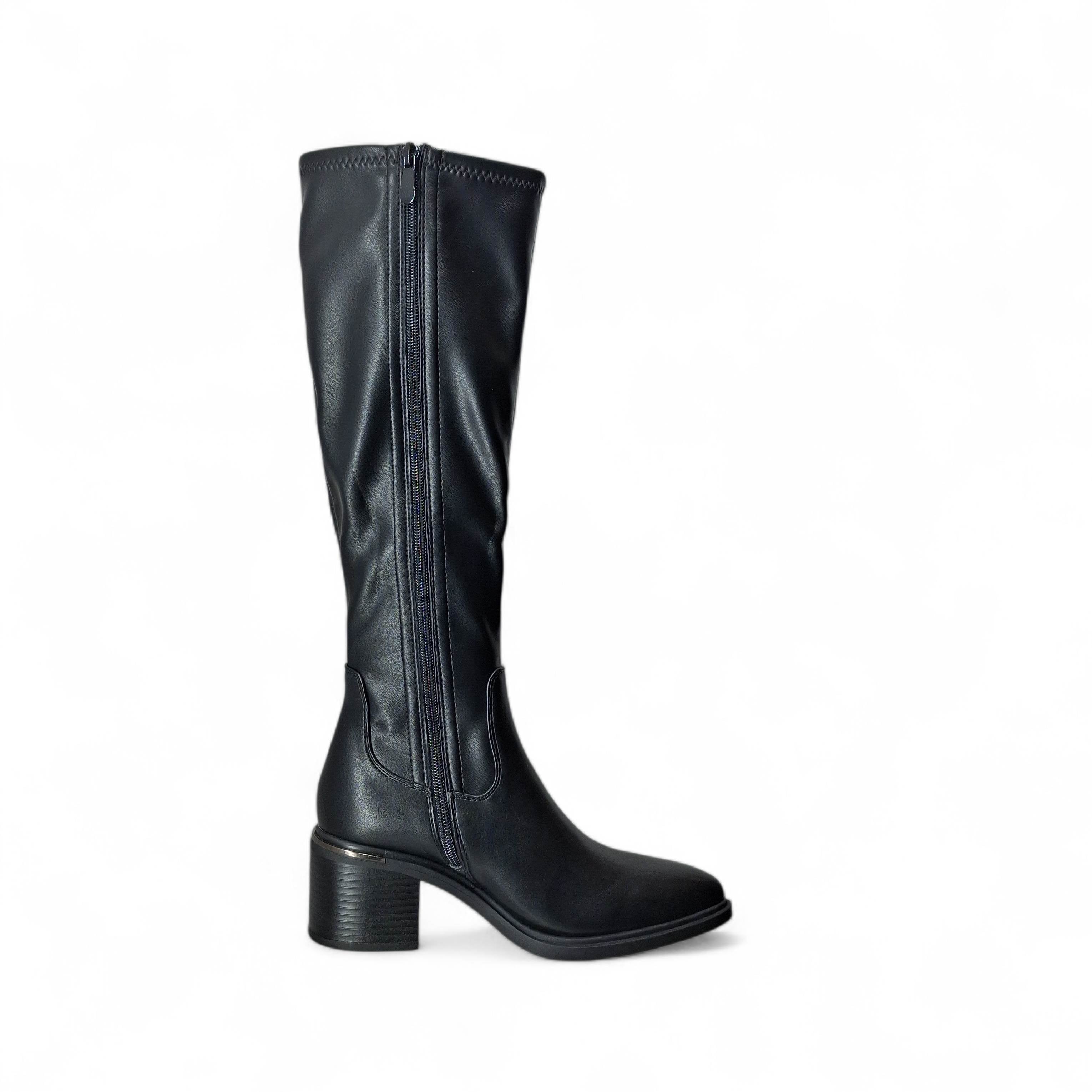 Kharisma Mimosa Stivali con Tacco da Donna – Nero - 1427