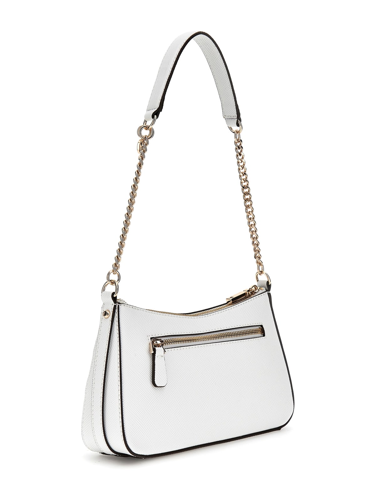 Guess Shopping Strutturate Bramina Top Zip Shoulder da Donna – Bianco