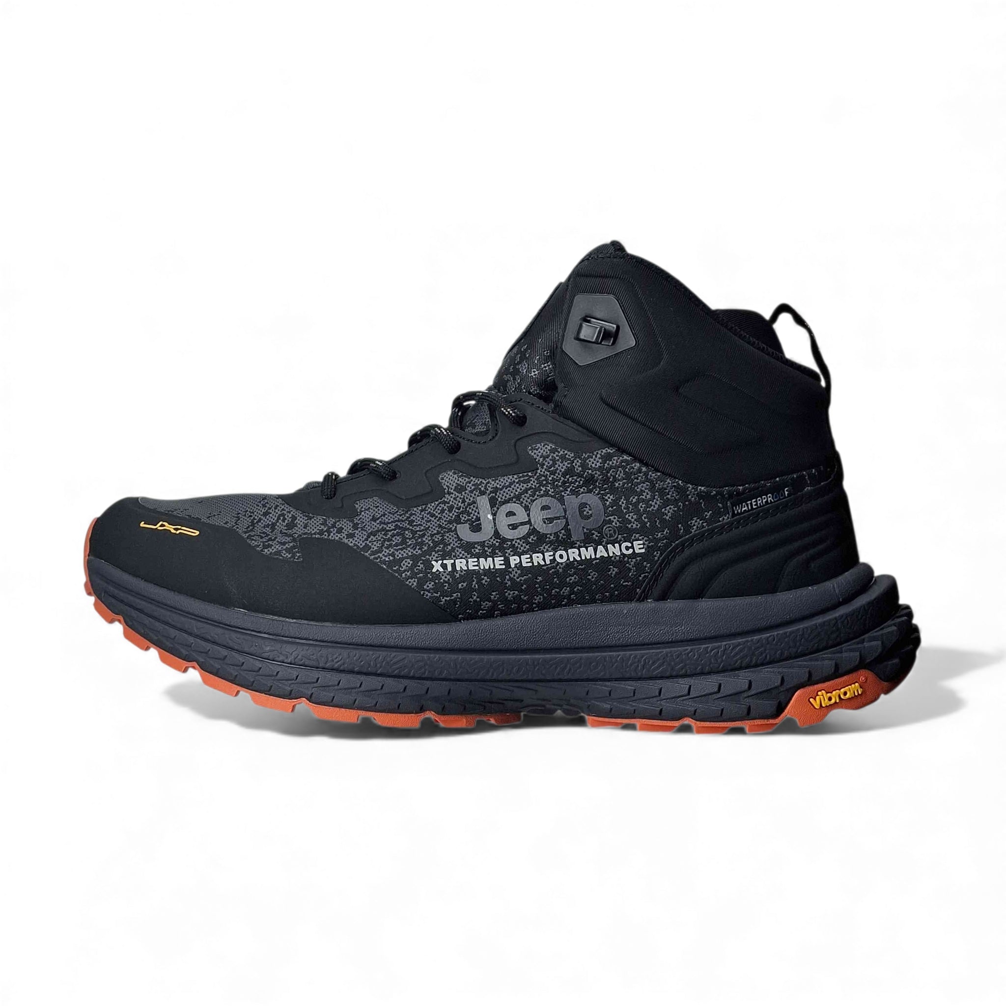 Jeep Sneakers Alte Tracked Mid Wp da Uomo – Nero