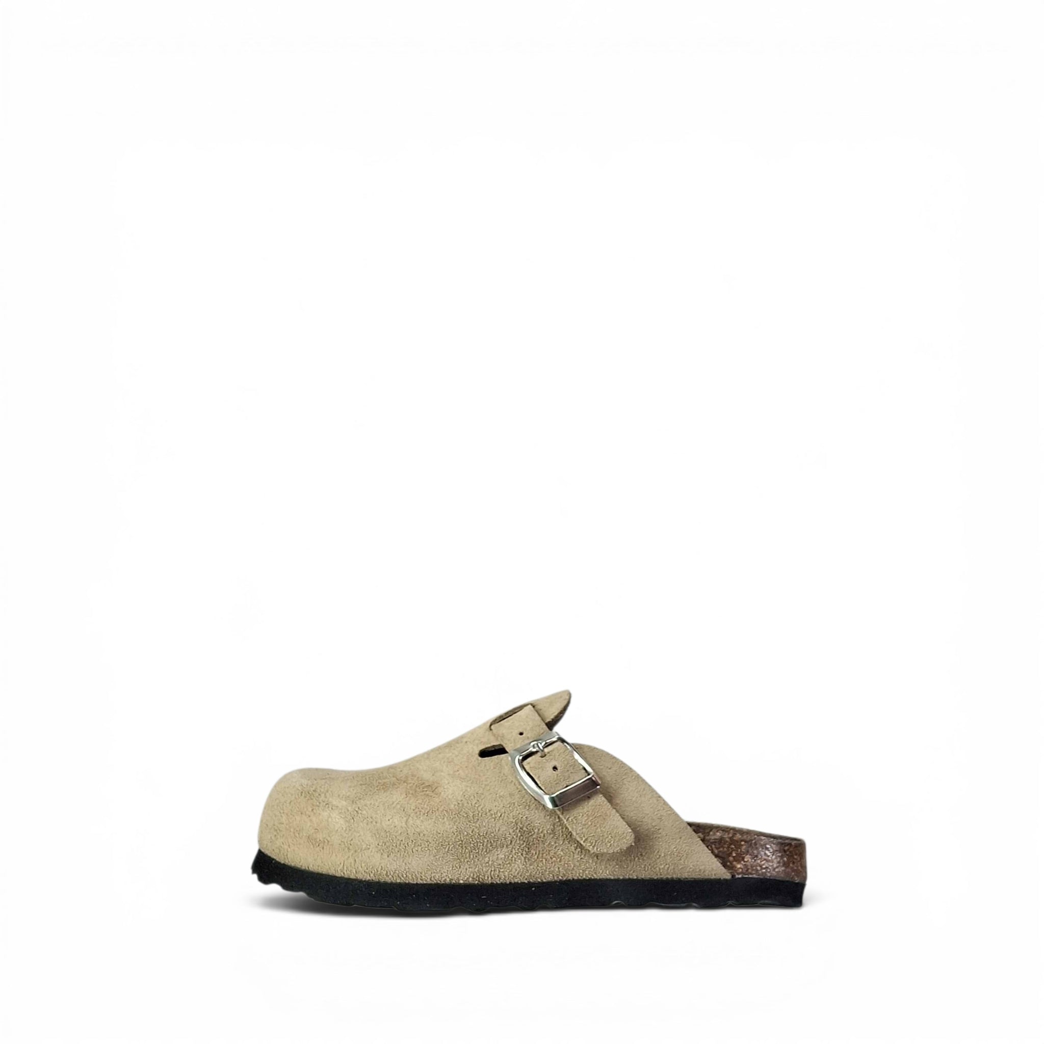 Free life kids Pellame Ciabatte basse da Bambina – 886-001 ALMOND