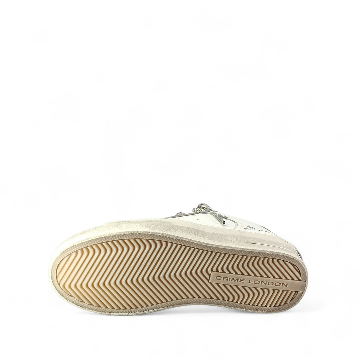 Crime London Distressed Sneakers Basse da Donna – Bianco - foto 5