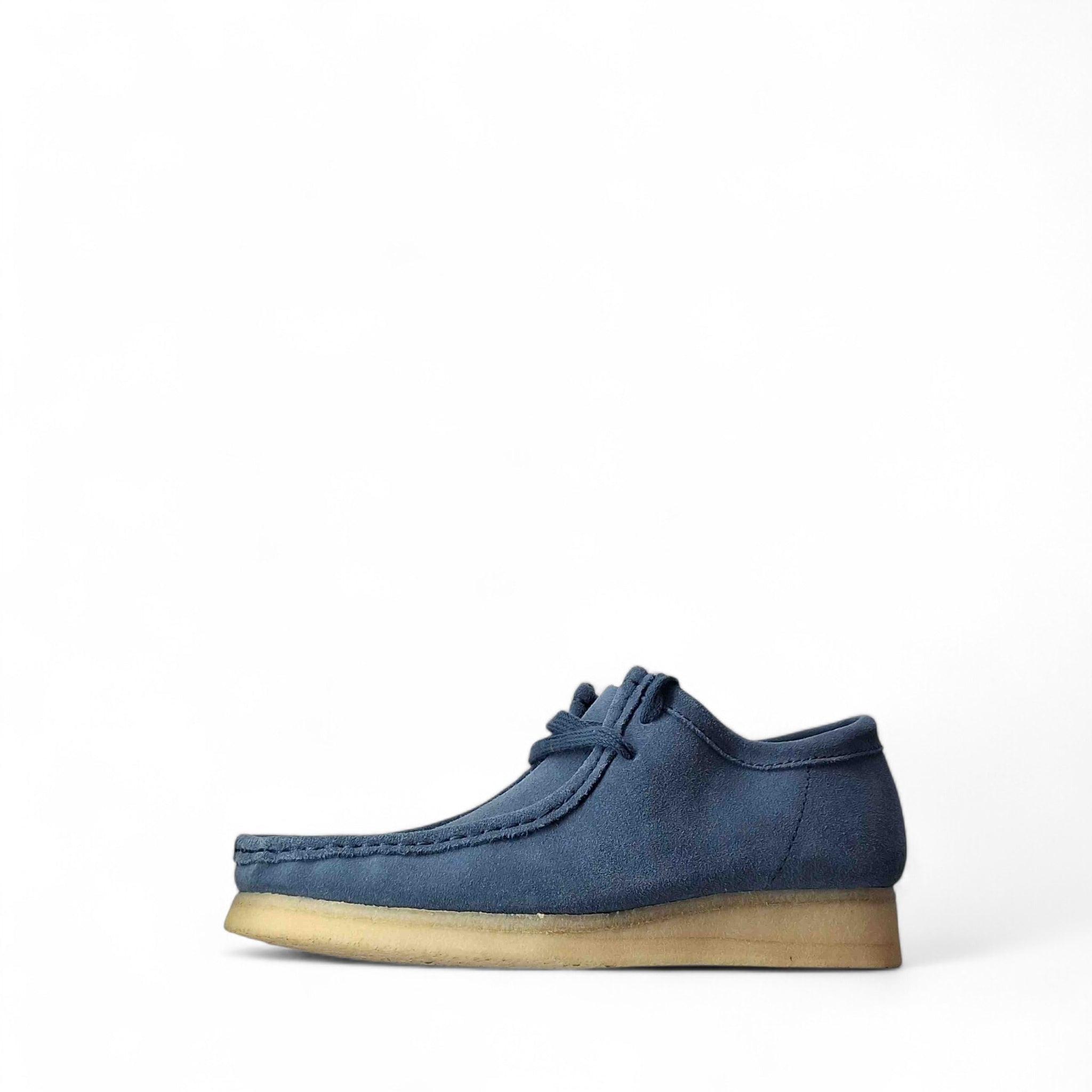 Clarks Wallabee Scarpe Basse Stringate da Uomo – Blu - 140975 WALLABE