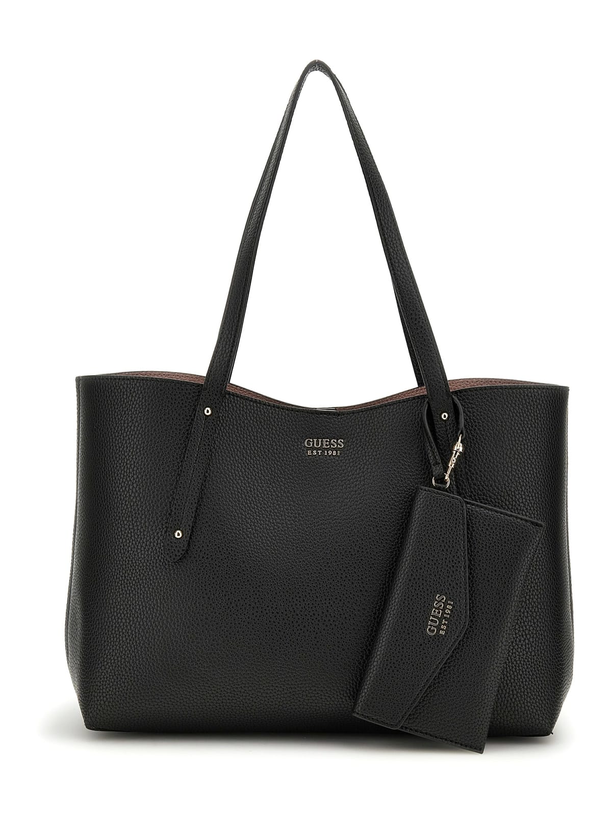 Guess Shopping Strutturate Brenton Tote da Donna – Nero