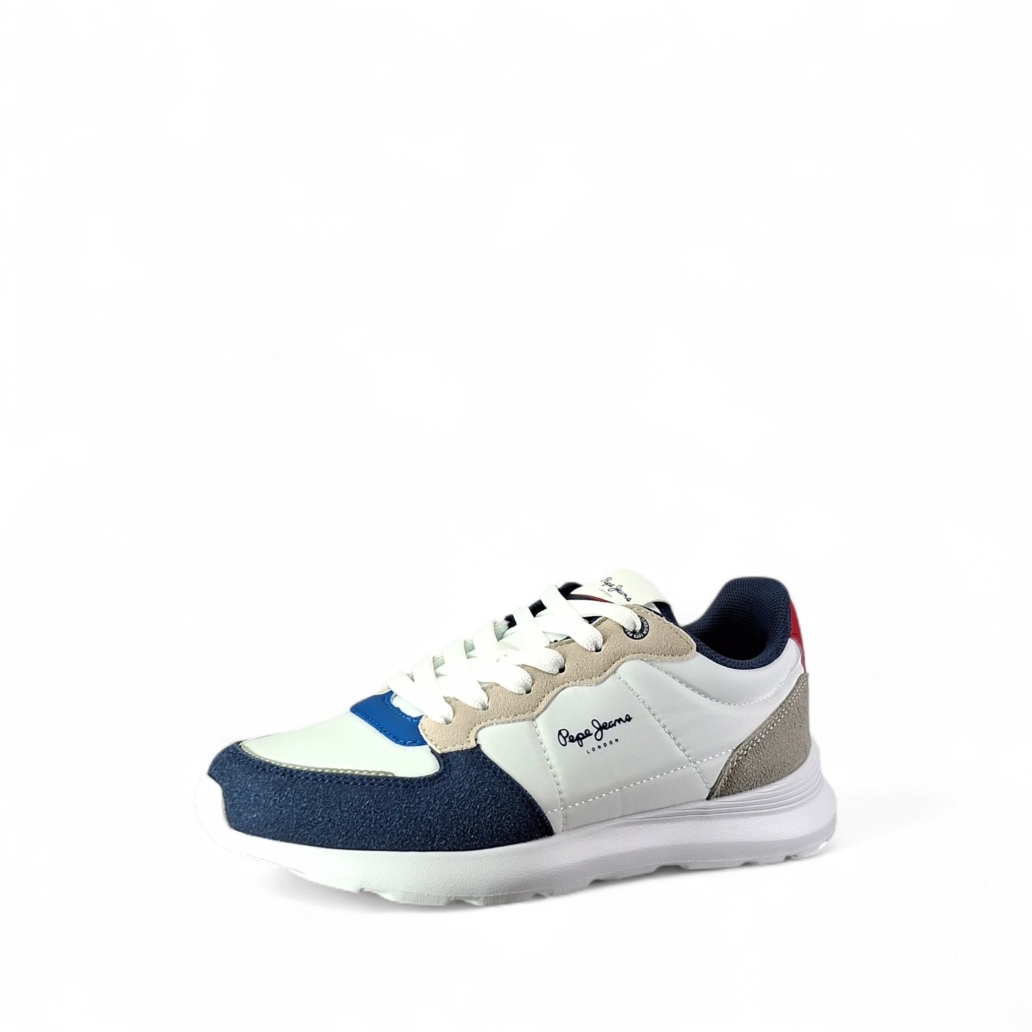 Pepe Jeans Teagan Bass Sneakers Basse da Bambino – Bianco - PBS400009 581
