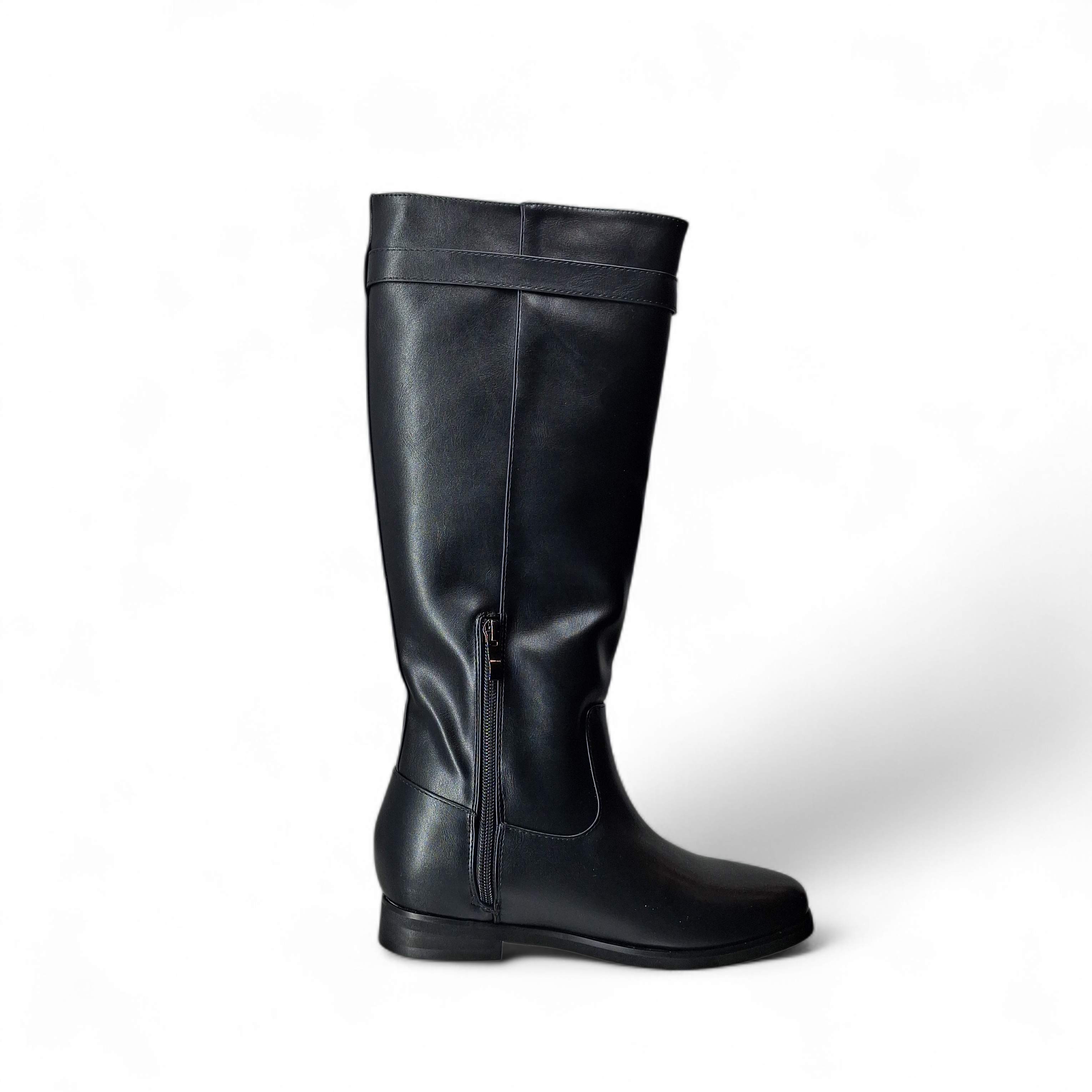 Kammi Stivali senza Tacco Kris da Donna – Nero