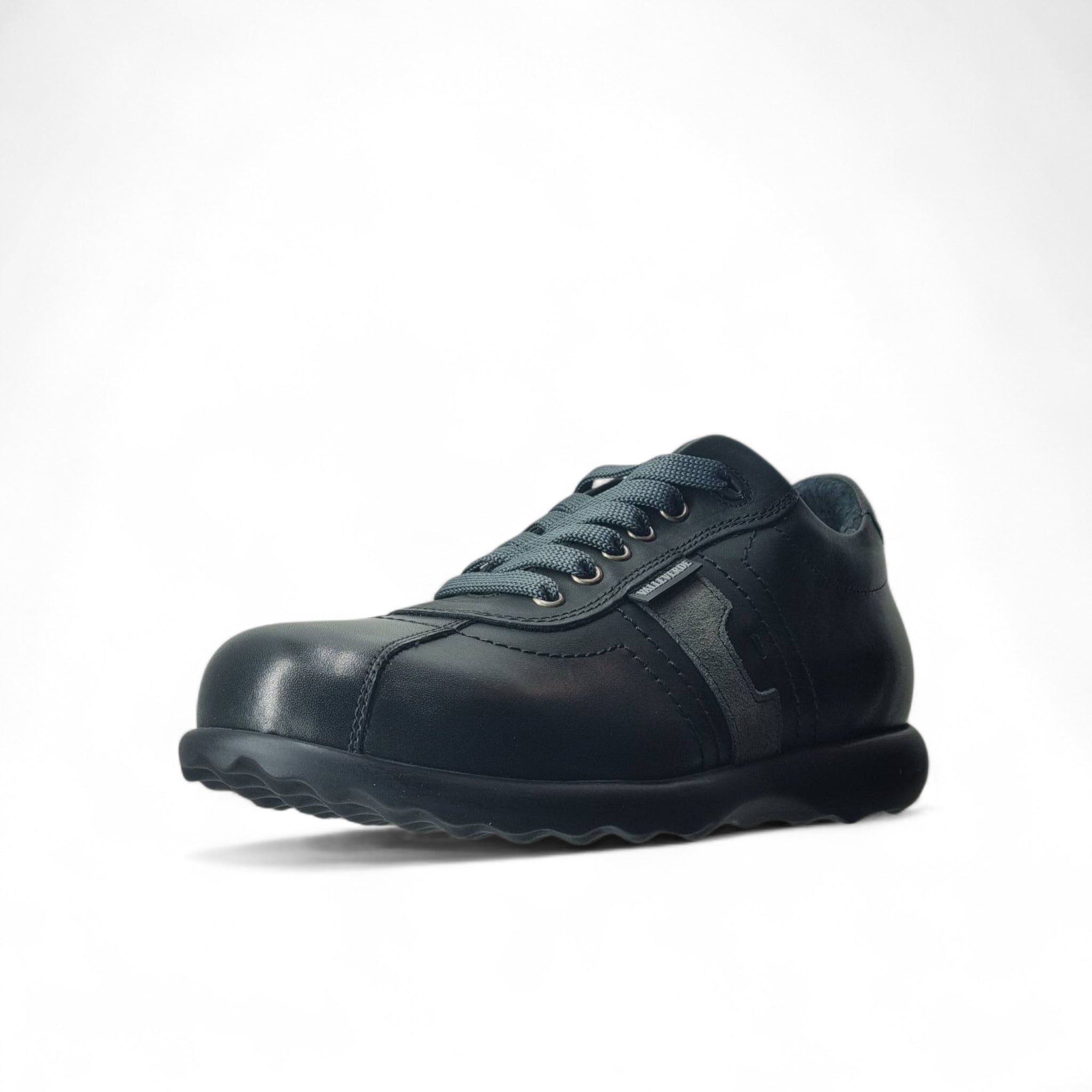 Valleverde Scarpe Basse Stringate da Uomo – Nero