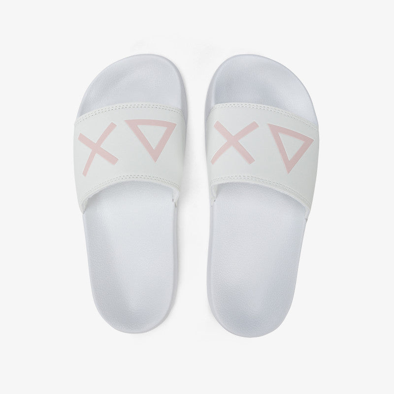 Sun68 Slippers Logo Ciabatte in Gomma da Donna – Bianco - X35204