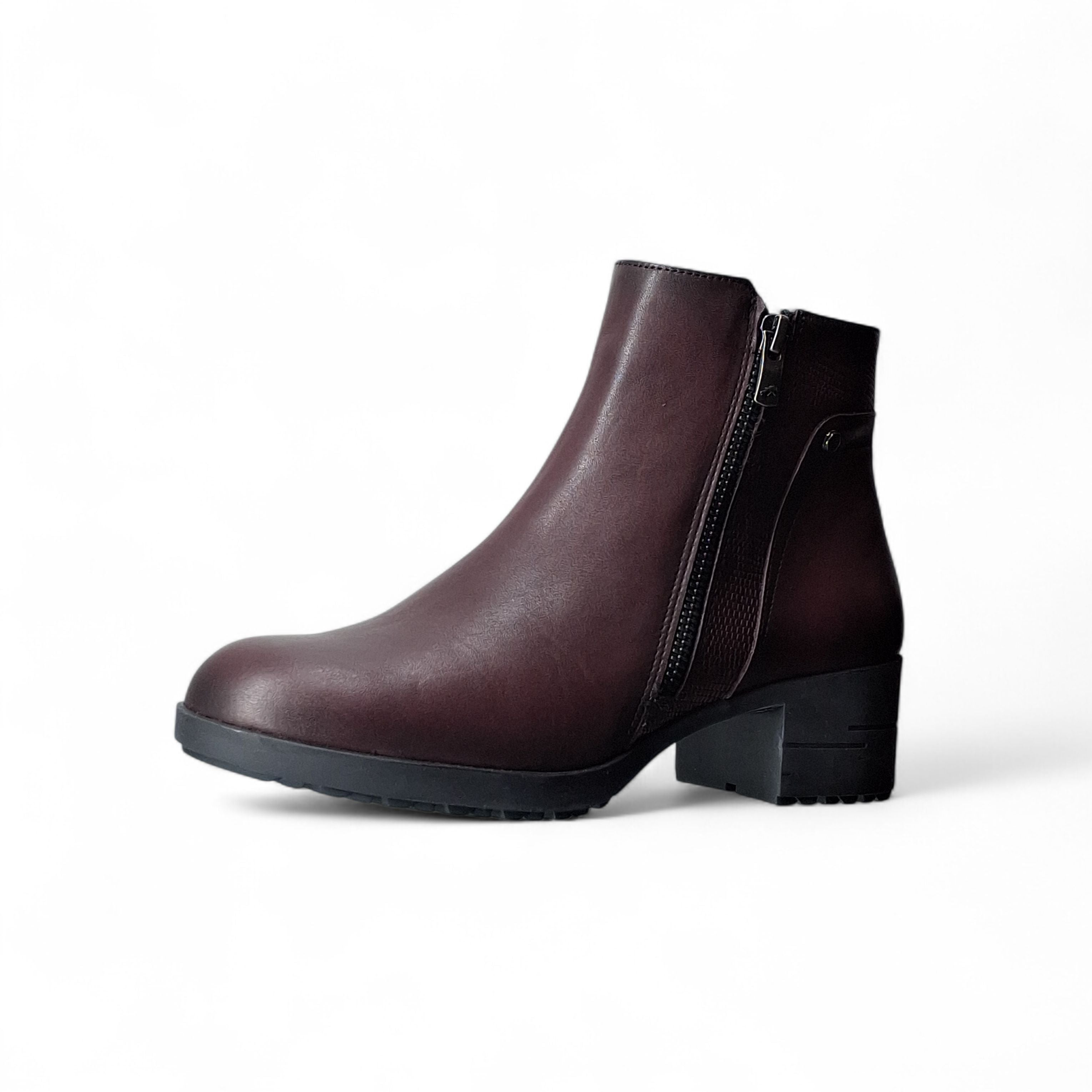 Fluchos Stivaletti con Tacco da Donna – Bordeaux