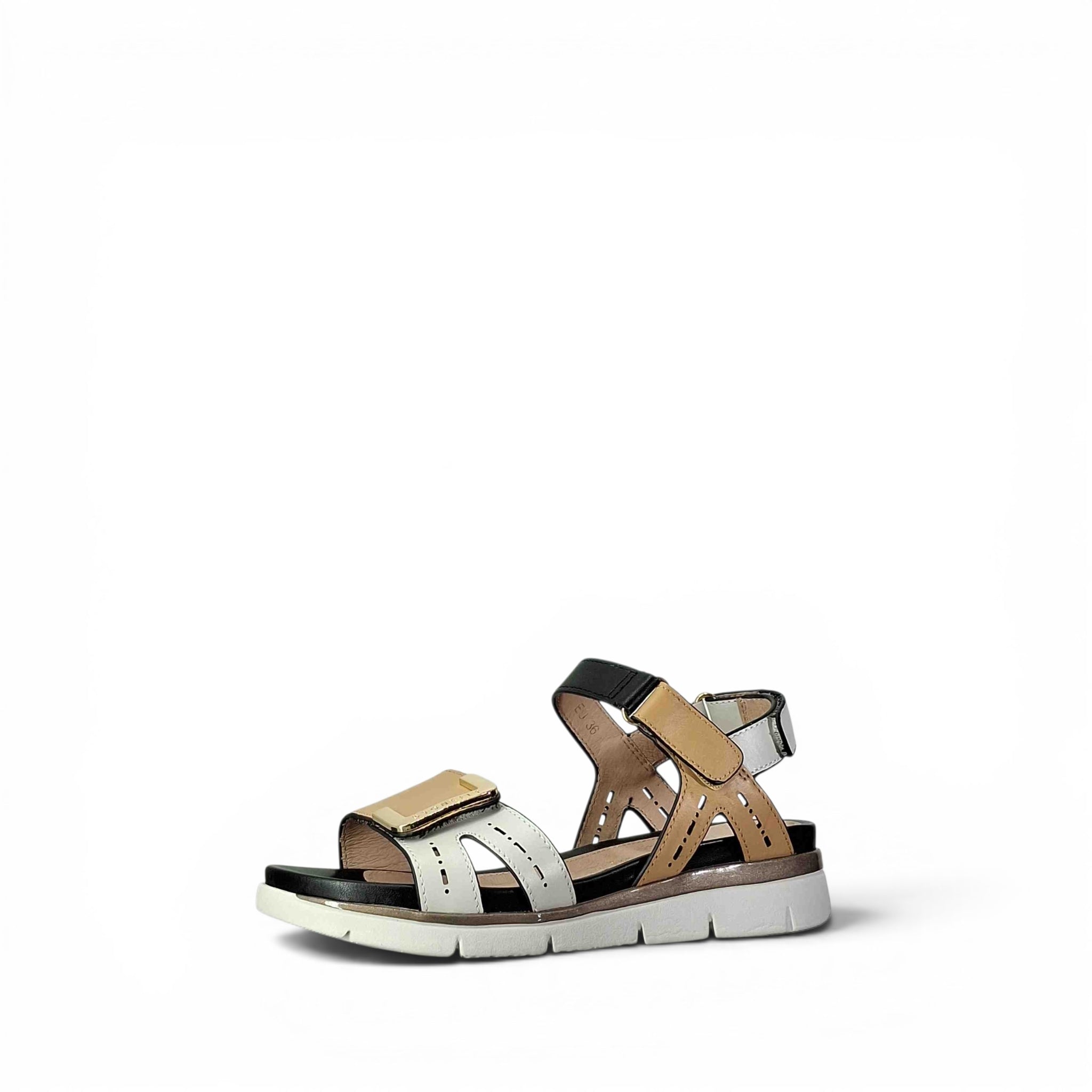 Stonefly Elody 24 Calf Sandali Con Zeppa da Donna – 220834 WHITE