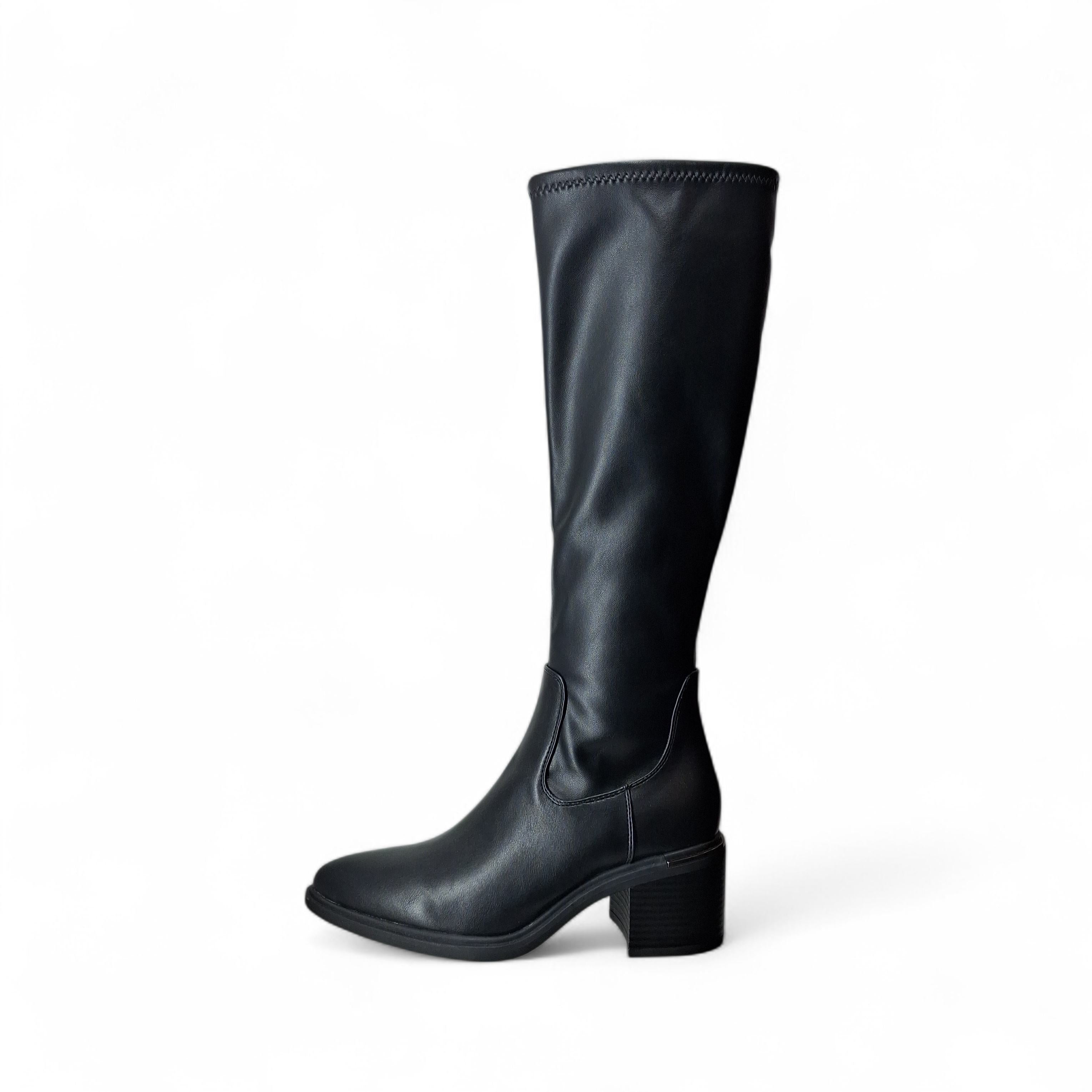 Kharisma Mimosa Stivali con Tacco da Donna – Nero - 1427
