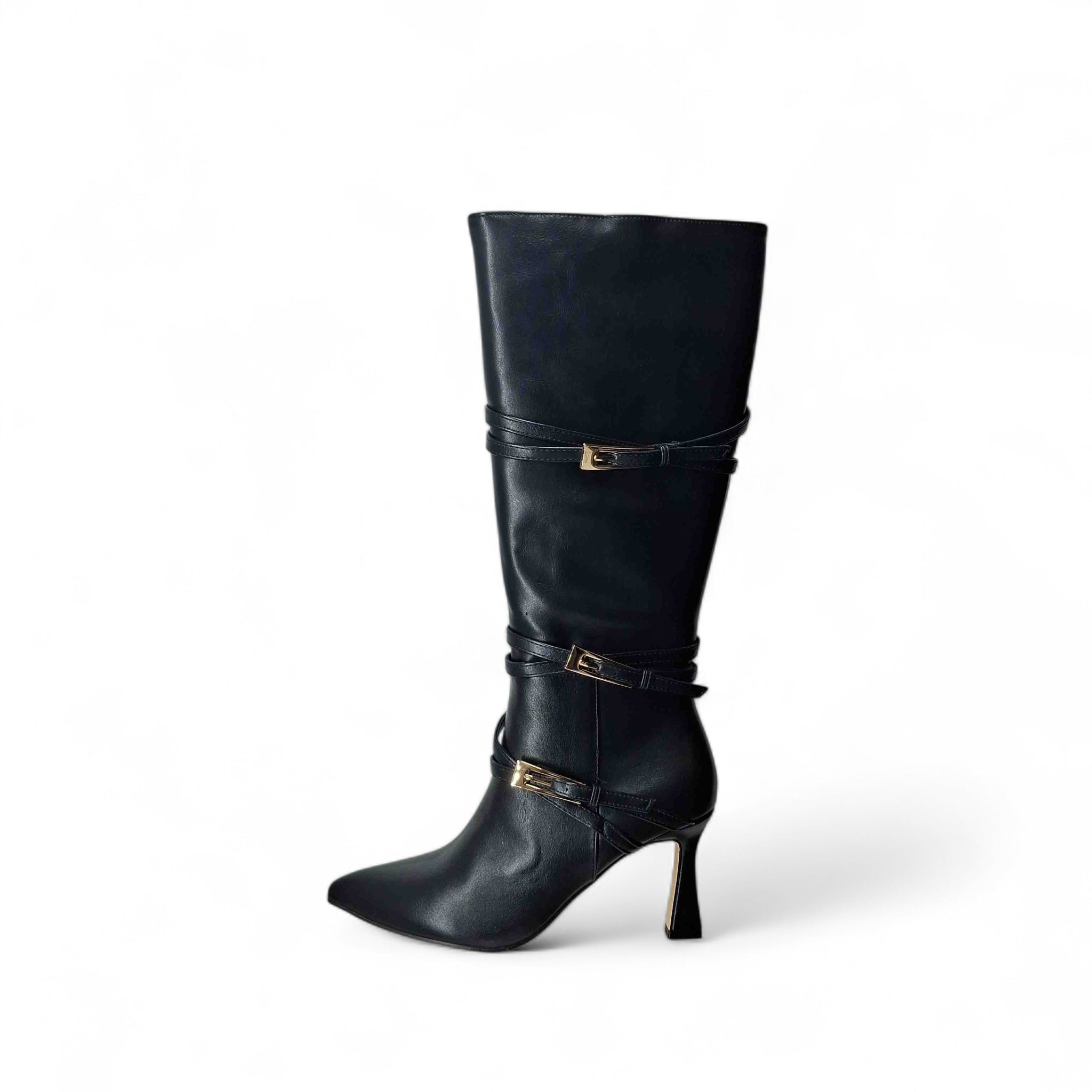 Kammi Stivali con Tacco da Donna – Nero