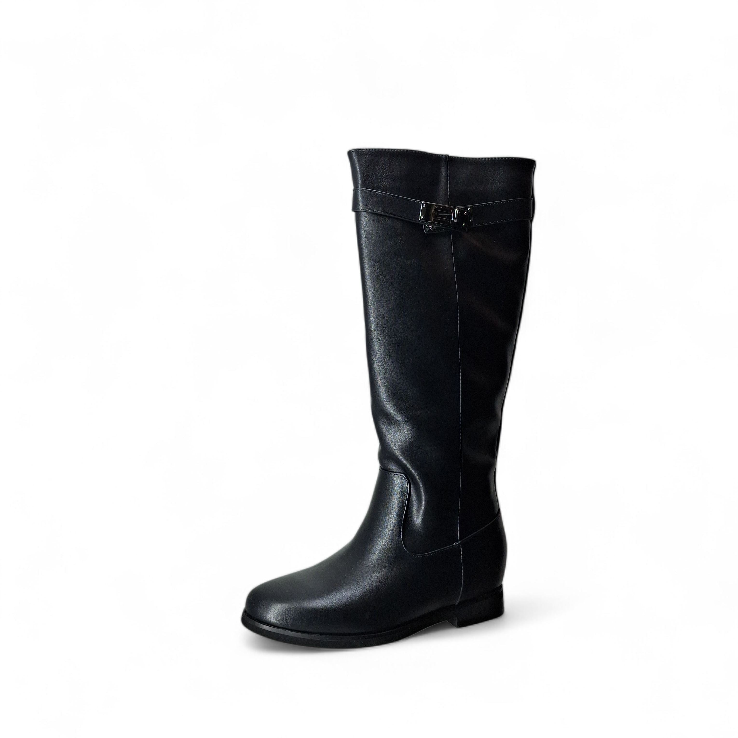 Kammi Stivali senza Tacco Kris da Donna – Nero