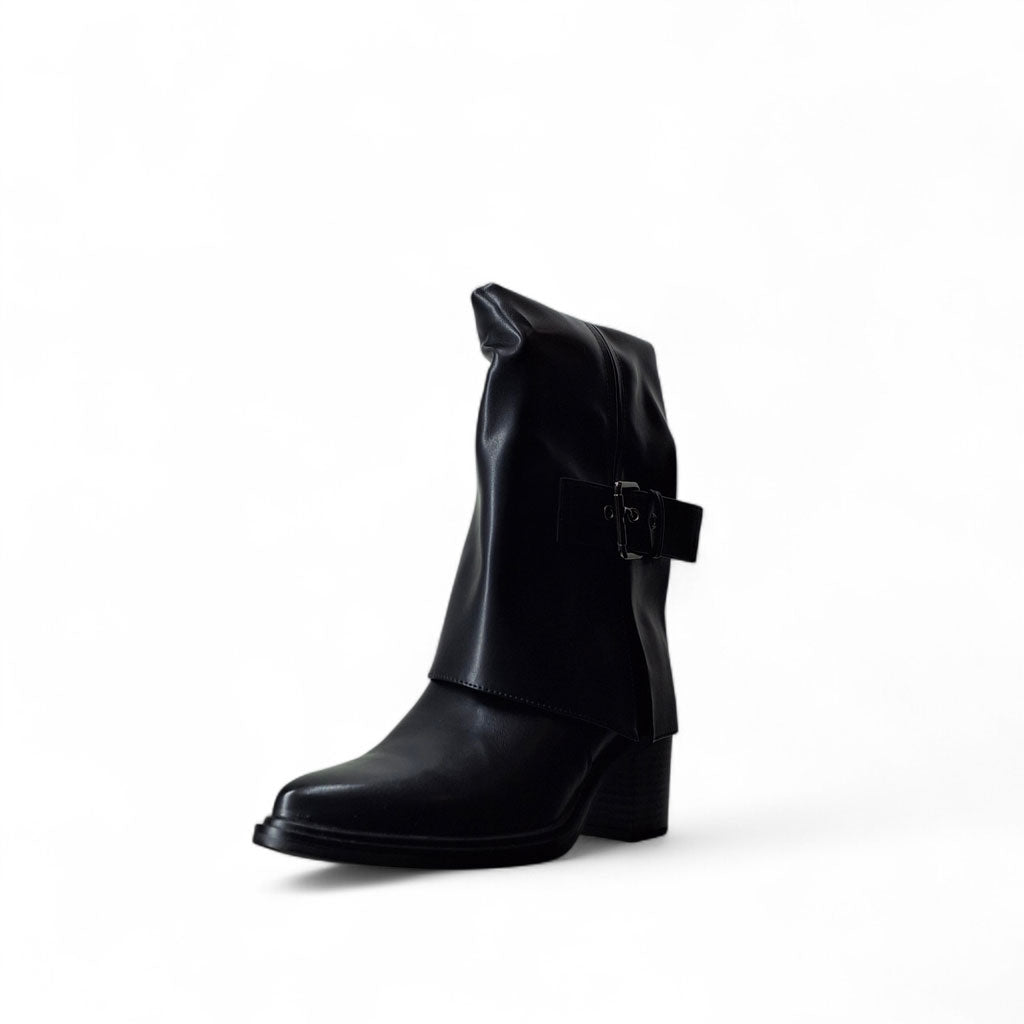 Galia Stivaletti con Tacco Kmq da Donna – Nero