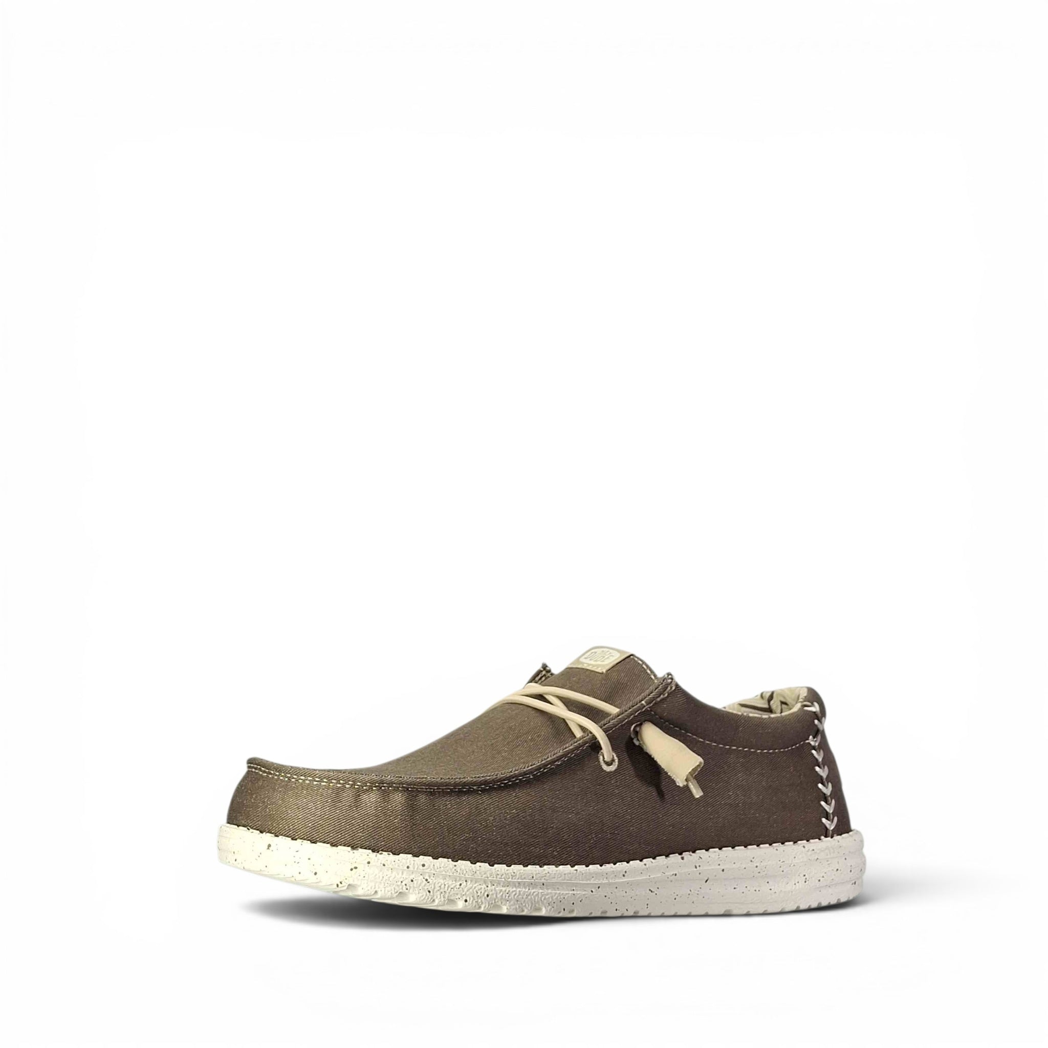 Dude Wally Stretch Canvas Scarpe Basse Senza Stringhe da Uomo – 40700 BROWN