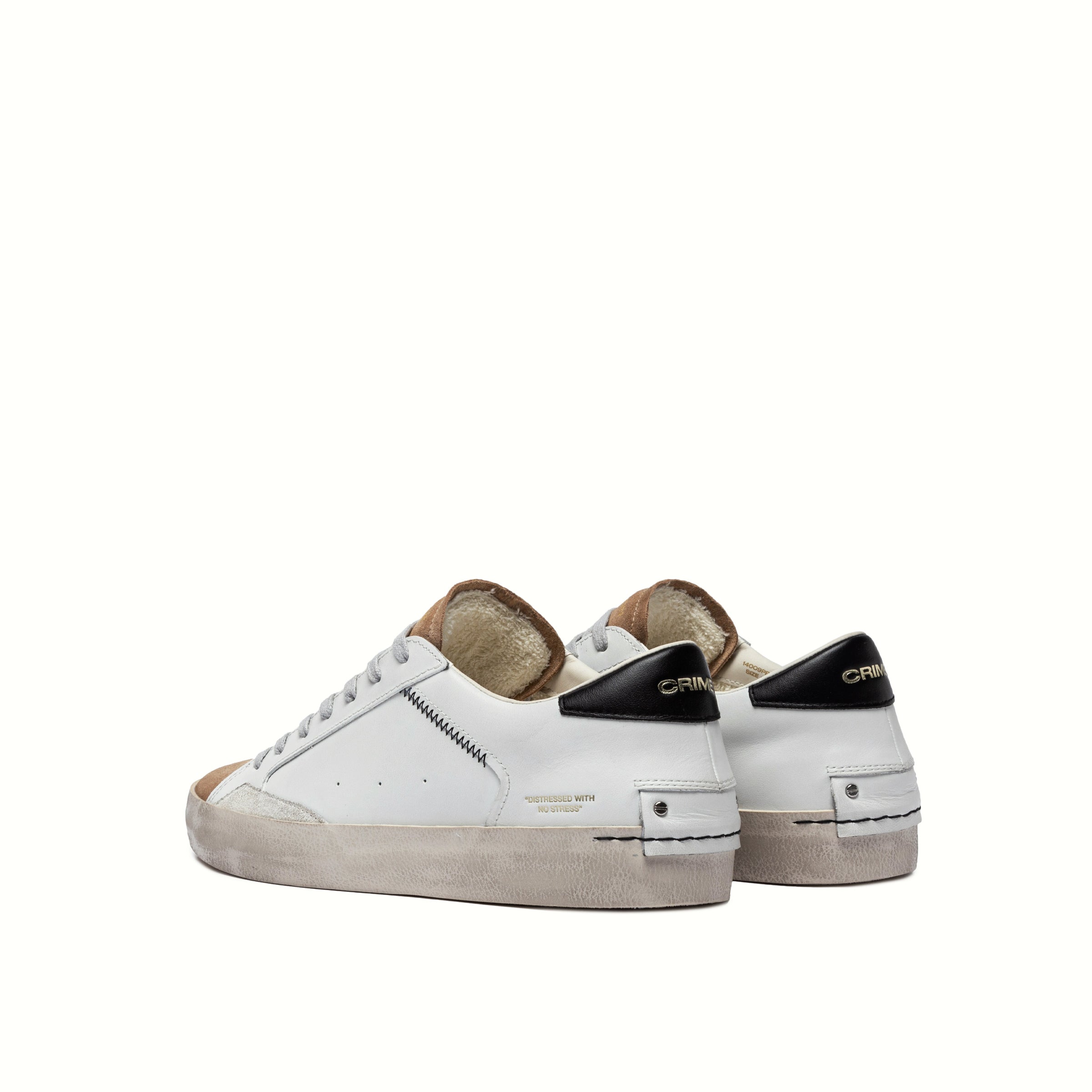 Crime London Scarpe Basse Stringate da Uomo – Bianco