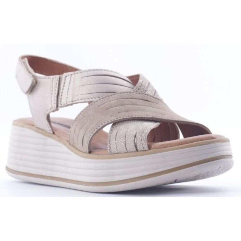 Valleverde Sandali con Zeppa da Donna – Beige