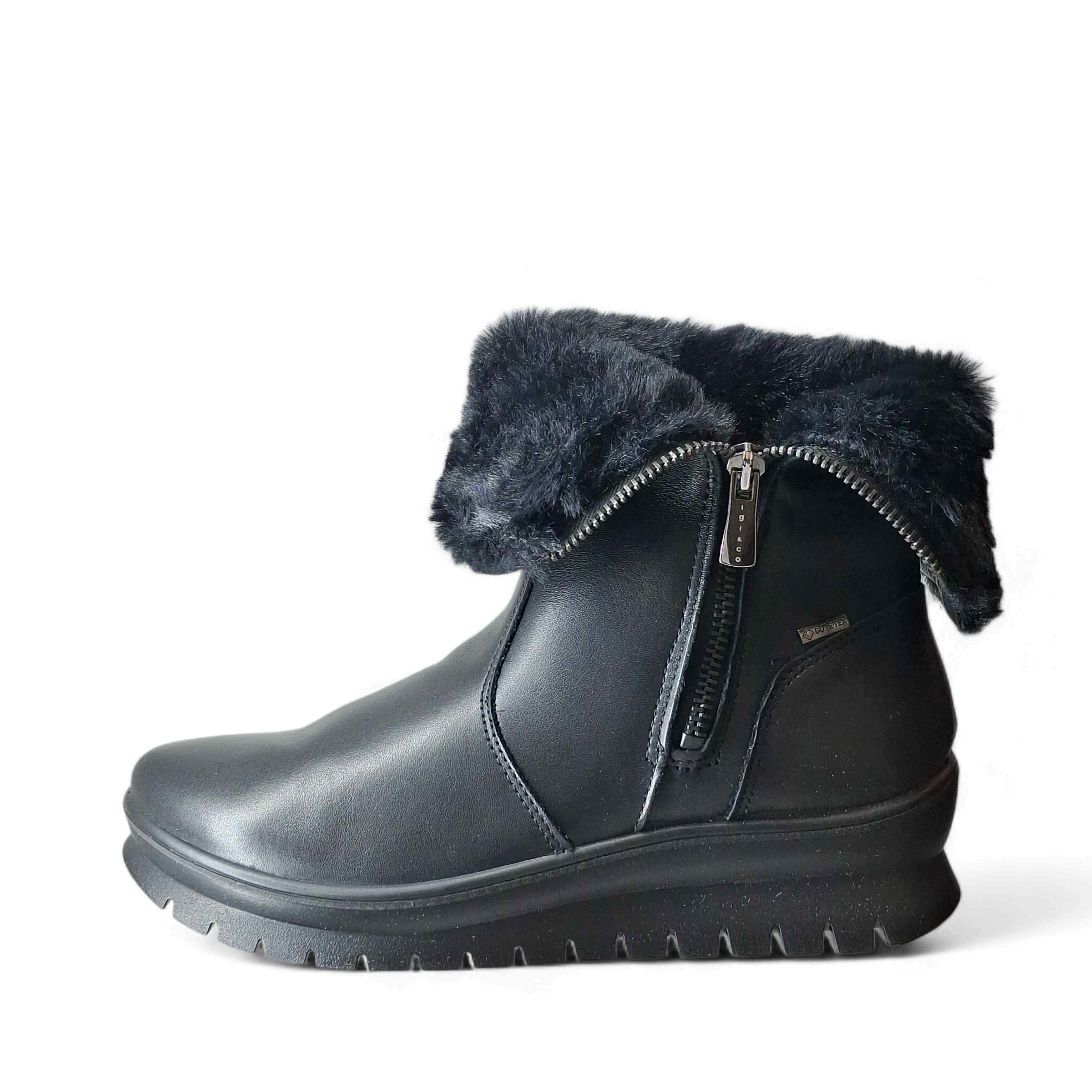 Igi&Co Stivaletti con Pelo Kia Gtx da Donna – Nero