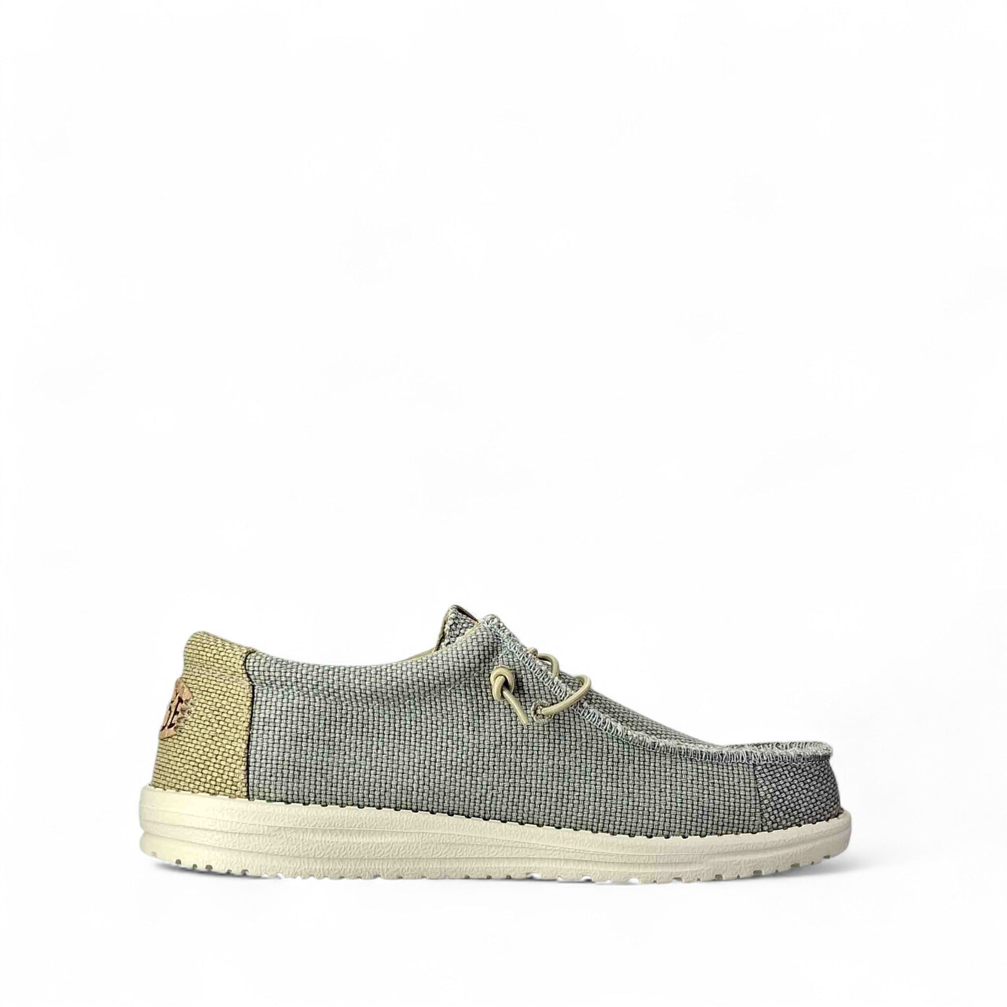 Dude Wally braided Scarpe basse senza stringhe da Uomo – 40003 GREY OLIVE