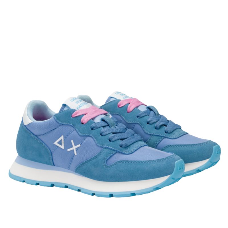 Sun68 Sneakers Basse Ally Solid Nylon da Donna – Blu