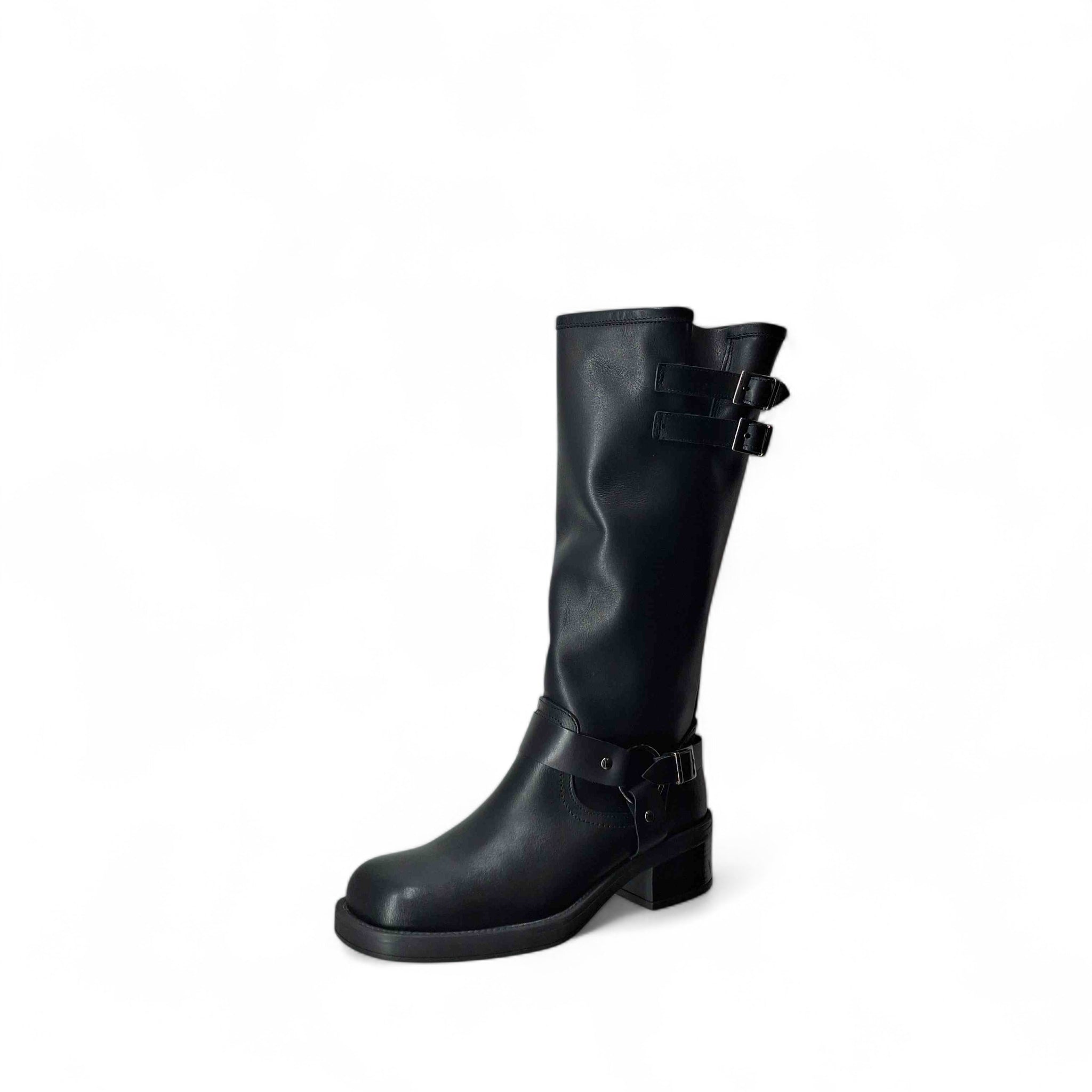 InScarpa Stivaletti con Tacco Fray Biker da Donna – Nero
