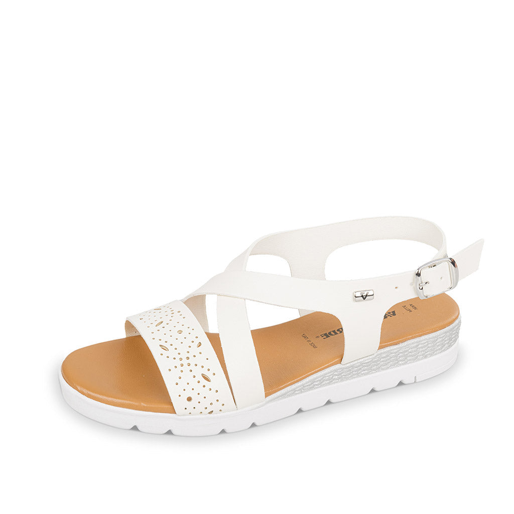 Valleverde 24200 Sandali bassi da Donna – 24200 BIANCO