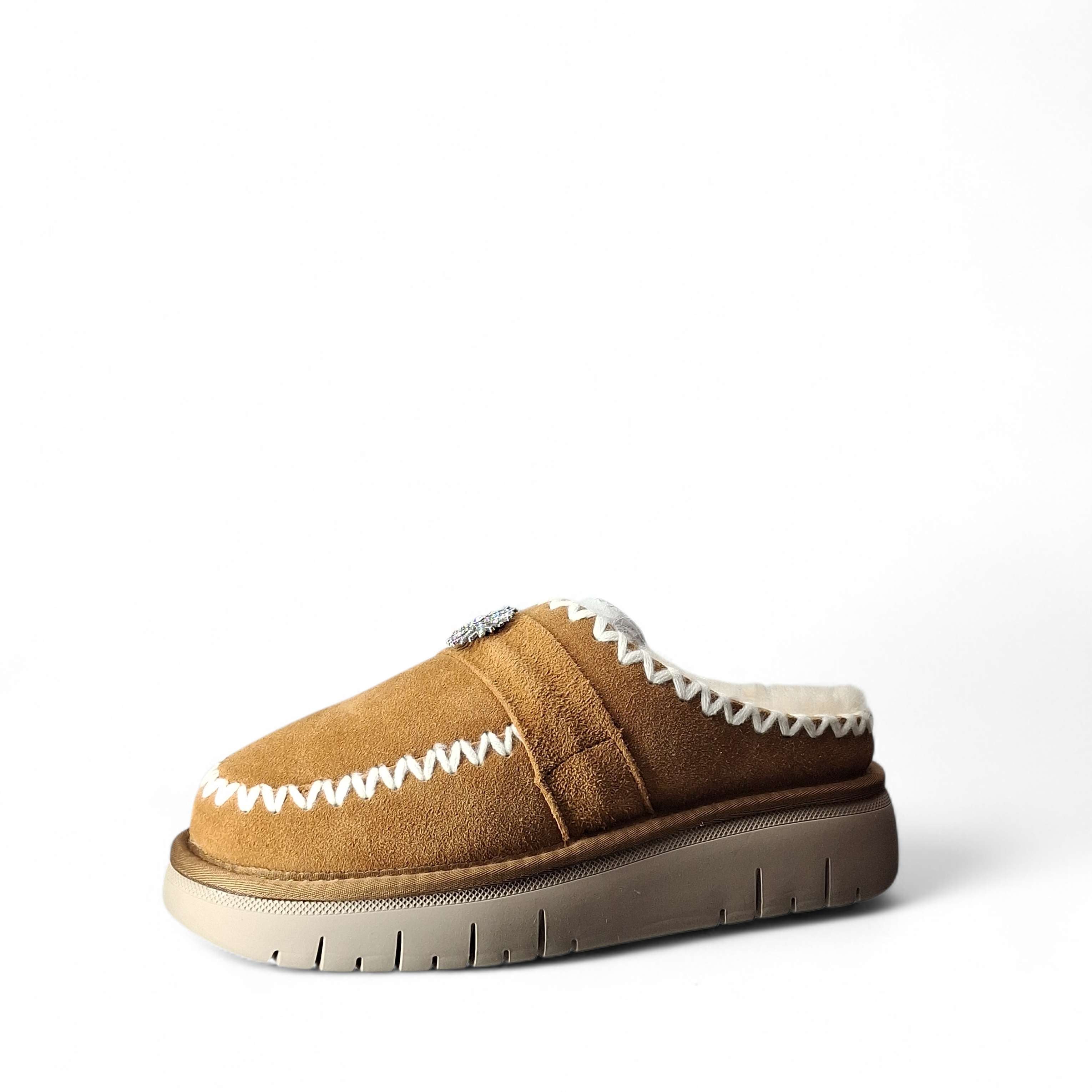 Grunland Pantofole Chiuse Ci da Donna – Cuoio