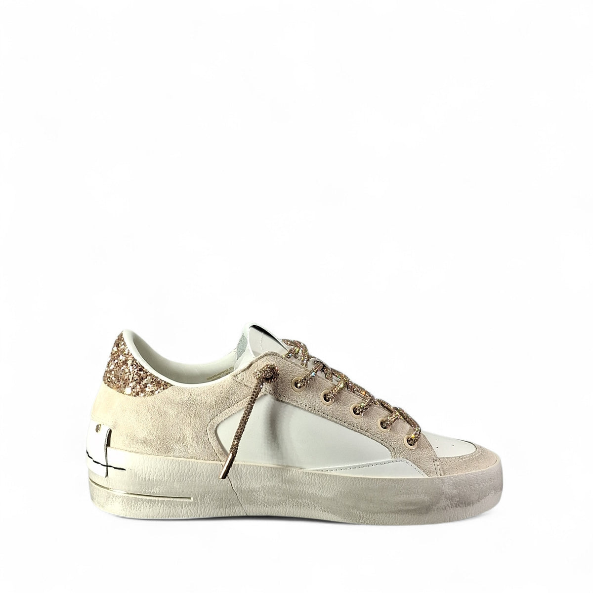 Crime London Distressed Sneakers Basse da Donna – Beige - foto 4