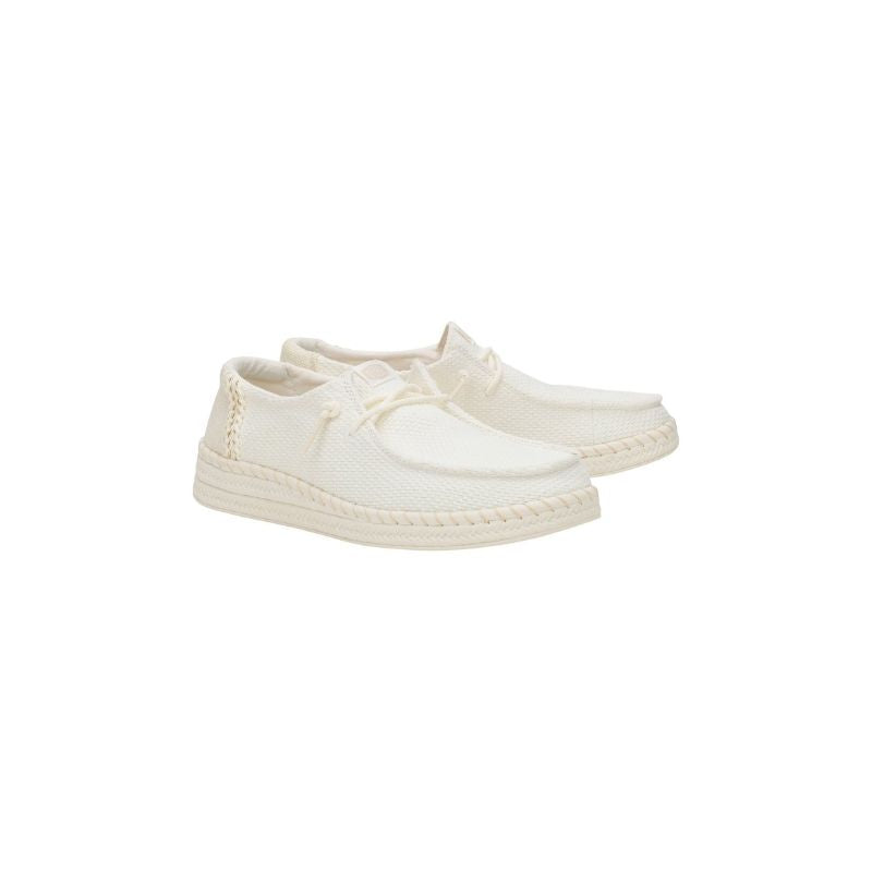 Dude Sneakers Basse Wendy Espadrille Woven da Donna – Bianco