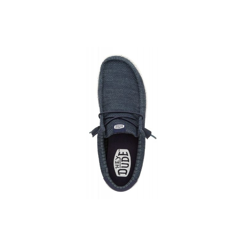 Dude Wally Stretch Sox Scarpe Basse Senza Stringhe da Uomo – Navy - 41898 NAVY