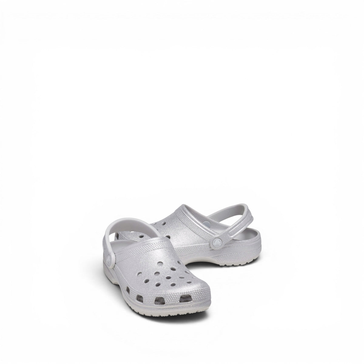 Crocs Calssic Glitter Clog W Ciabatte In Gomma da Donna – 205942 SIGL
