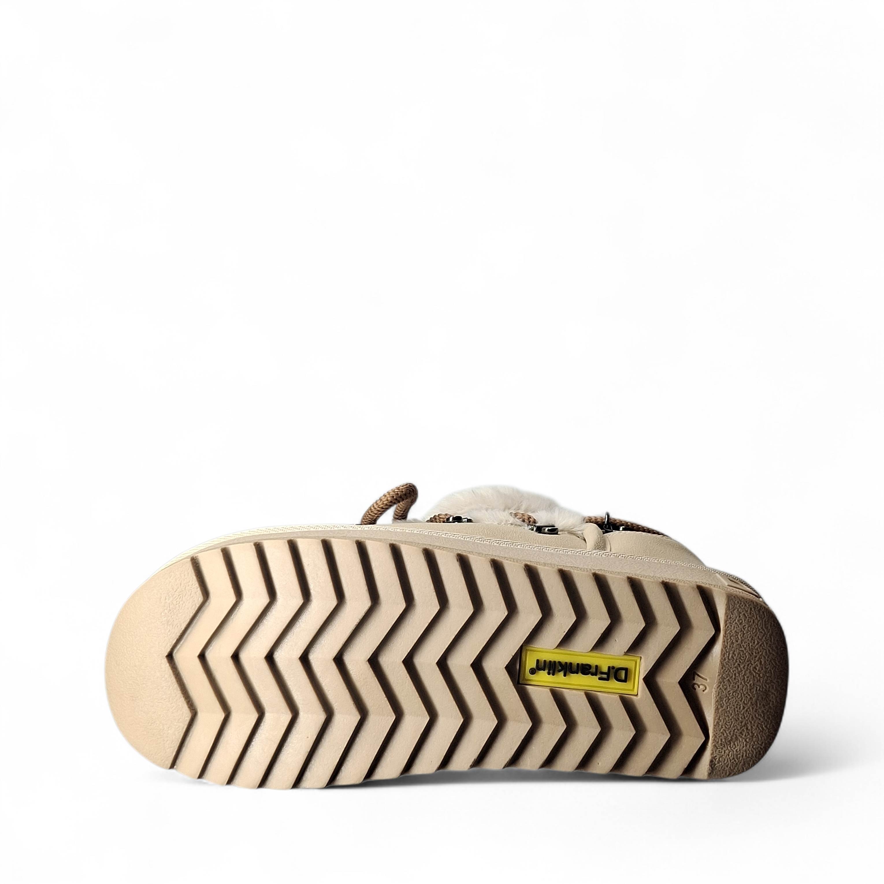 D.Franklin Stivaletti con Pelo da Donna – Beige