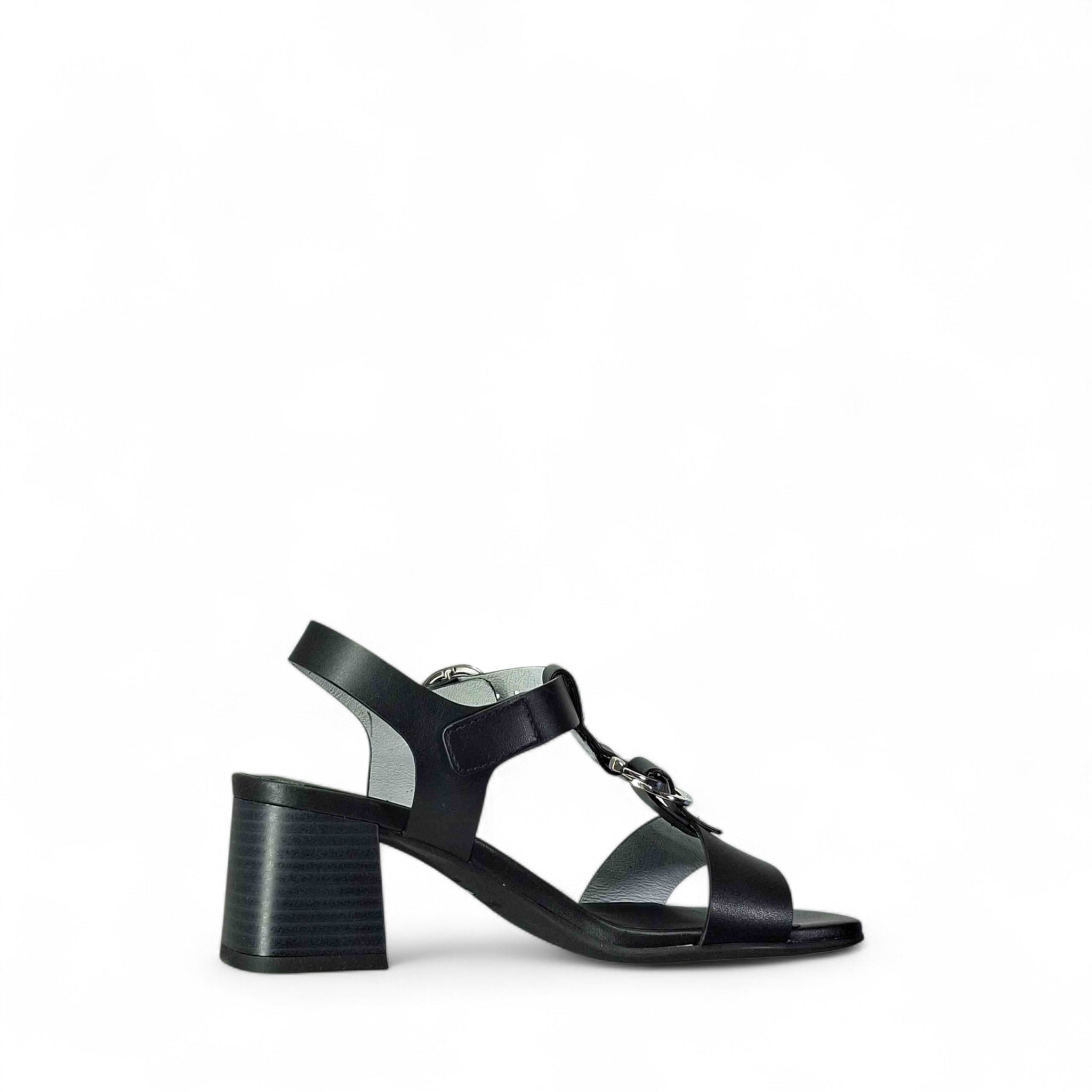 Nero Giardini Giulia Sandali con Tacco da Donna – Nero - E615870 D