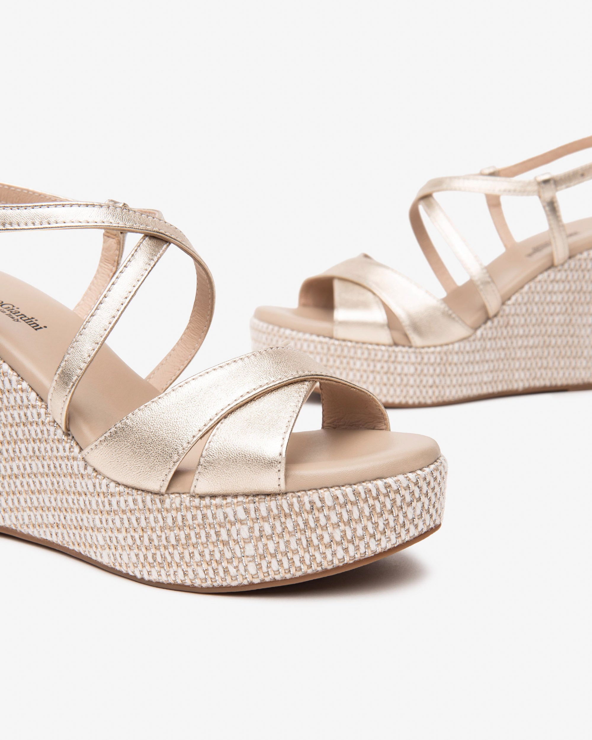 Nero Giardini Sandali con Zeppa da Donna – Multicolor - E513571D 418