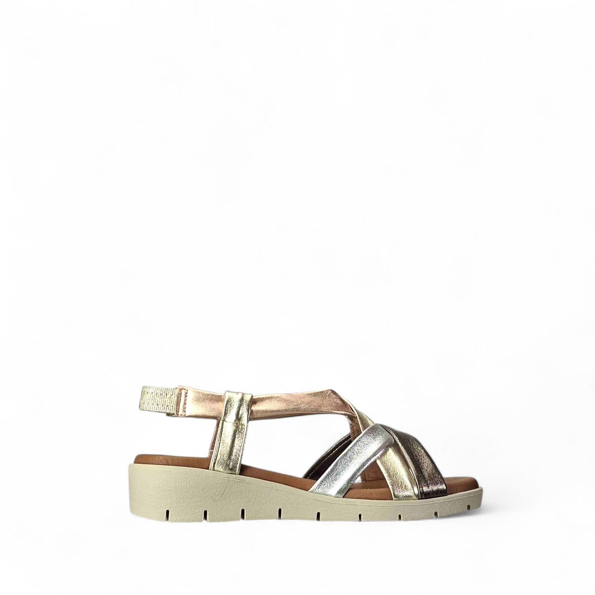 Kammi Rebecca Sandali con zeppa da Donna – MC3462 LAMINATO