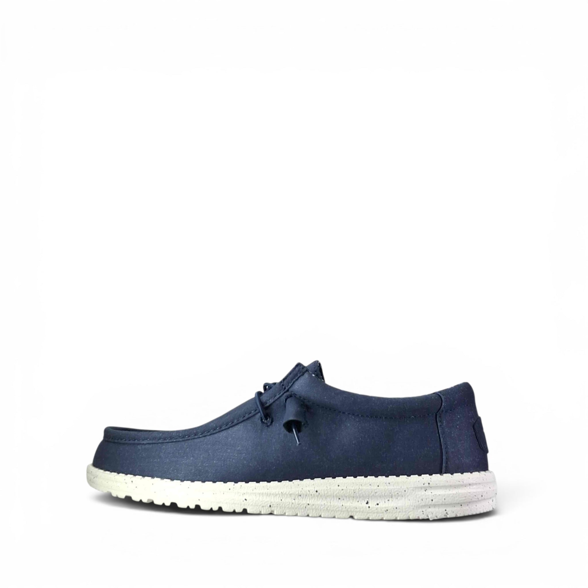 Dude Wally Stretch Canvas Scarpe Basse Senza Stringhe da Uomo – 40700 NAVY