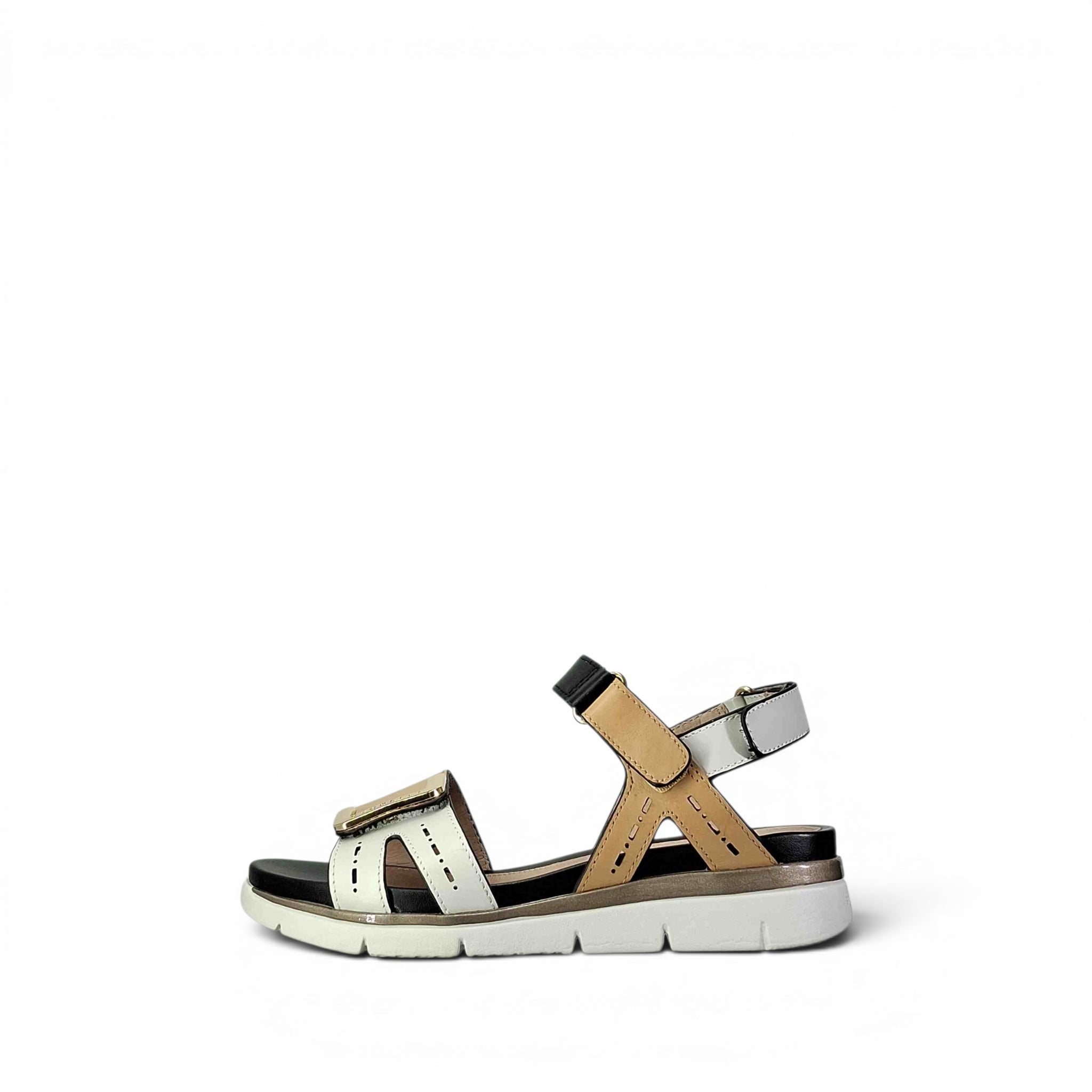 Stonefly Elody 24 Calf Sandali Con Zeppa da Donna – 220834 WHITE