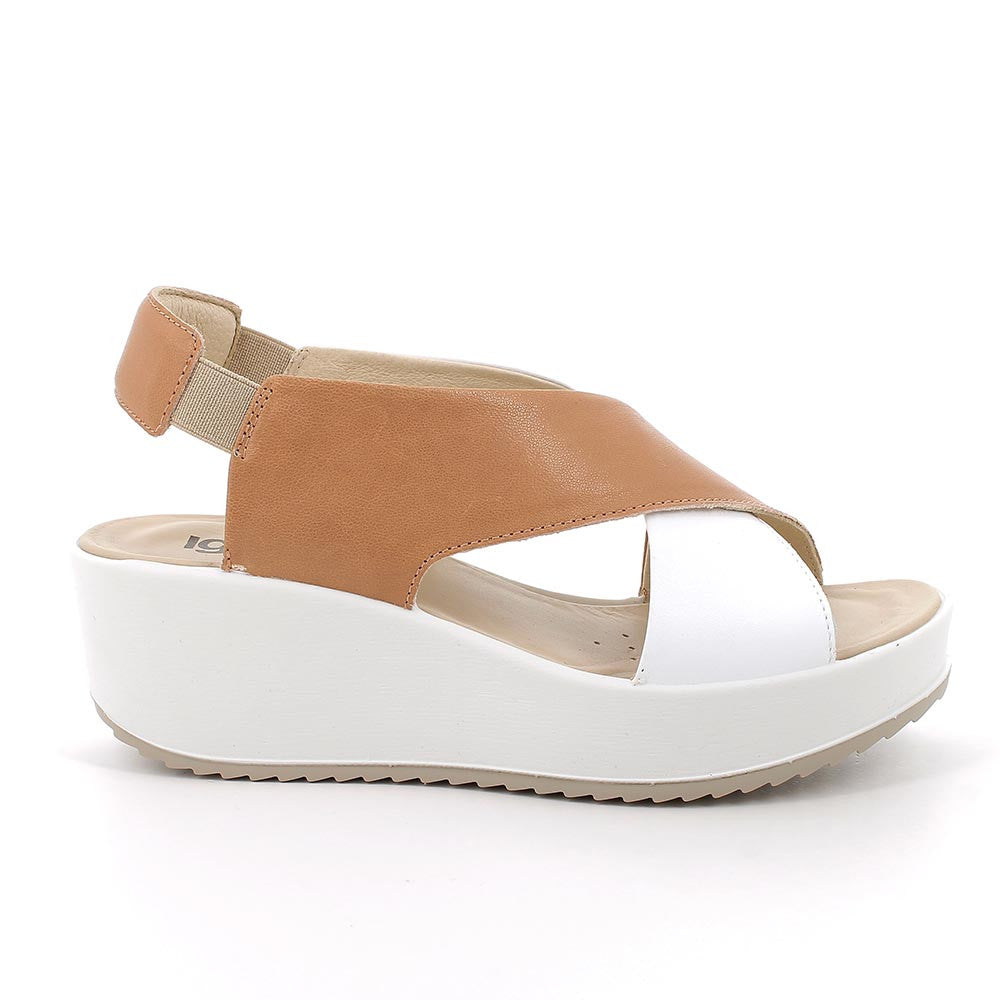 Igi&Co Sandali con Zeppa da Donna – Bianco