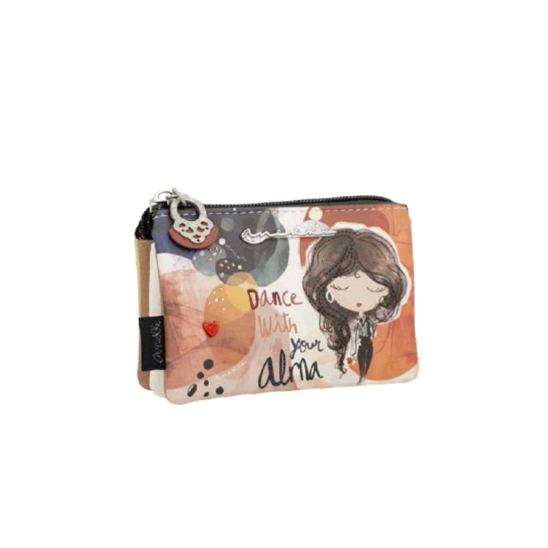 Anekke Porta Carte Monedero da Donna – Multicolor