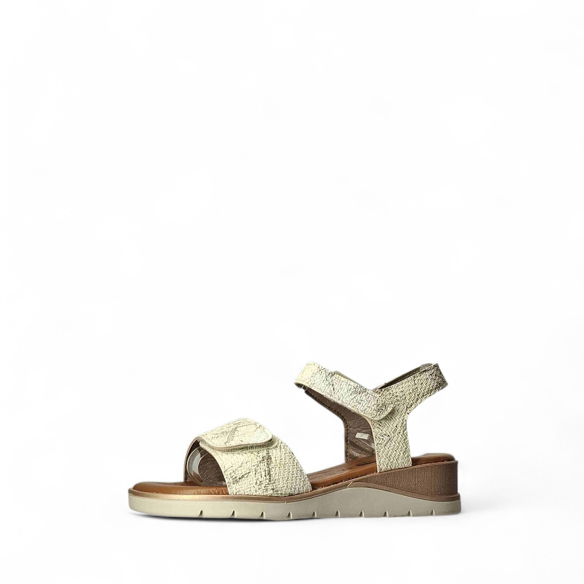 GiuliaLei Sandalo A Zeppa Sandali con Zeppa da Donna – Beige - GL438