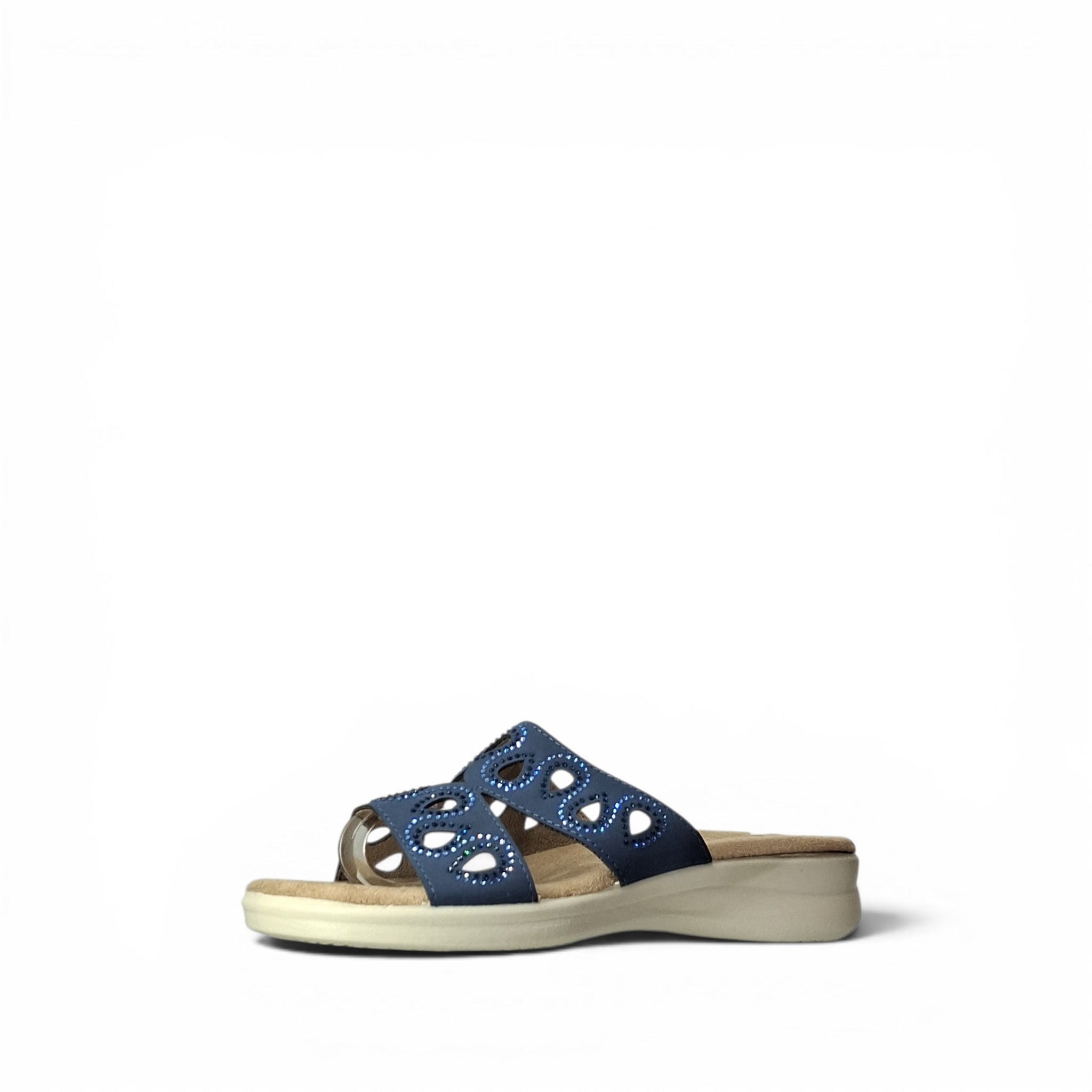 Valleverde Veronica Ciabatte Basse da Donna – 25331 BLU