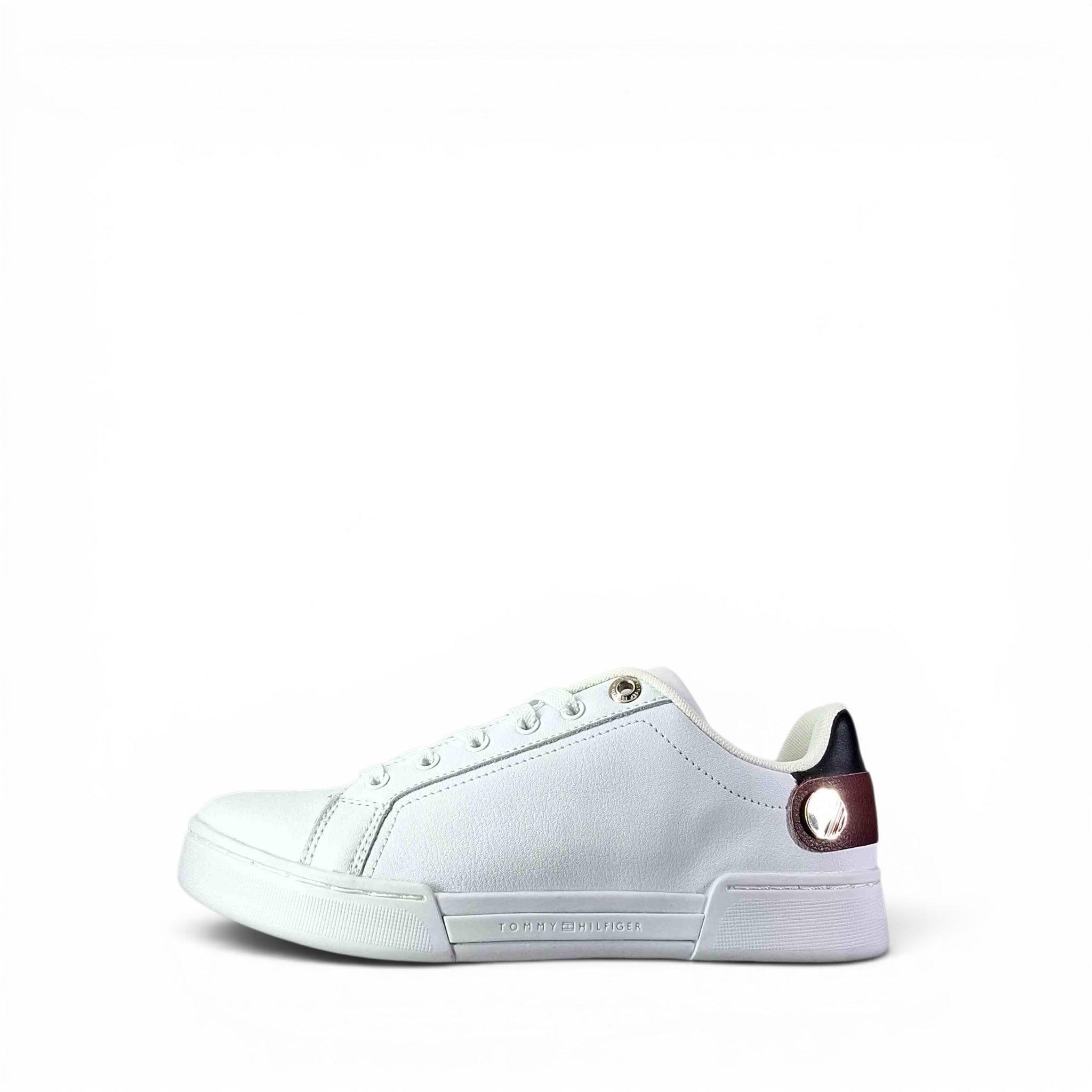 Tommy Hilfiger Button Detail Sneakers Basse da Donna – FW0FW06733