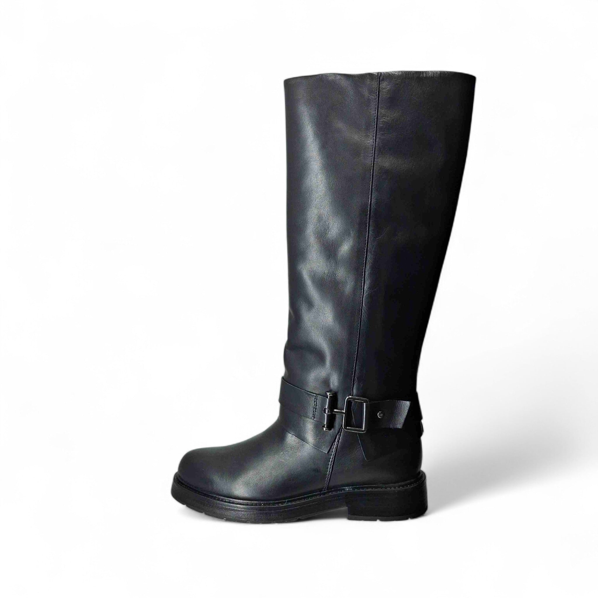 Francesco Brunelli Stivali senza Tacco Barbara da Donna – Nero